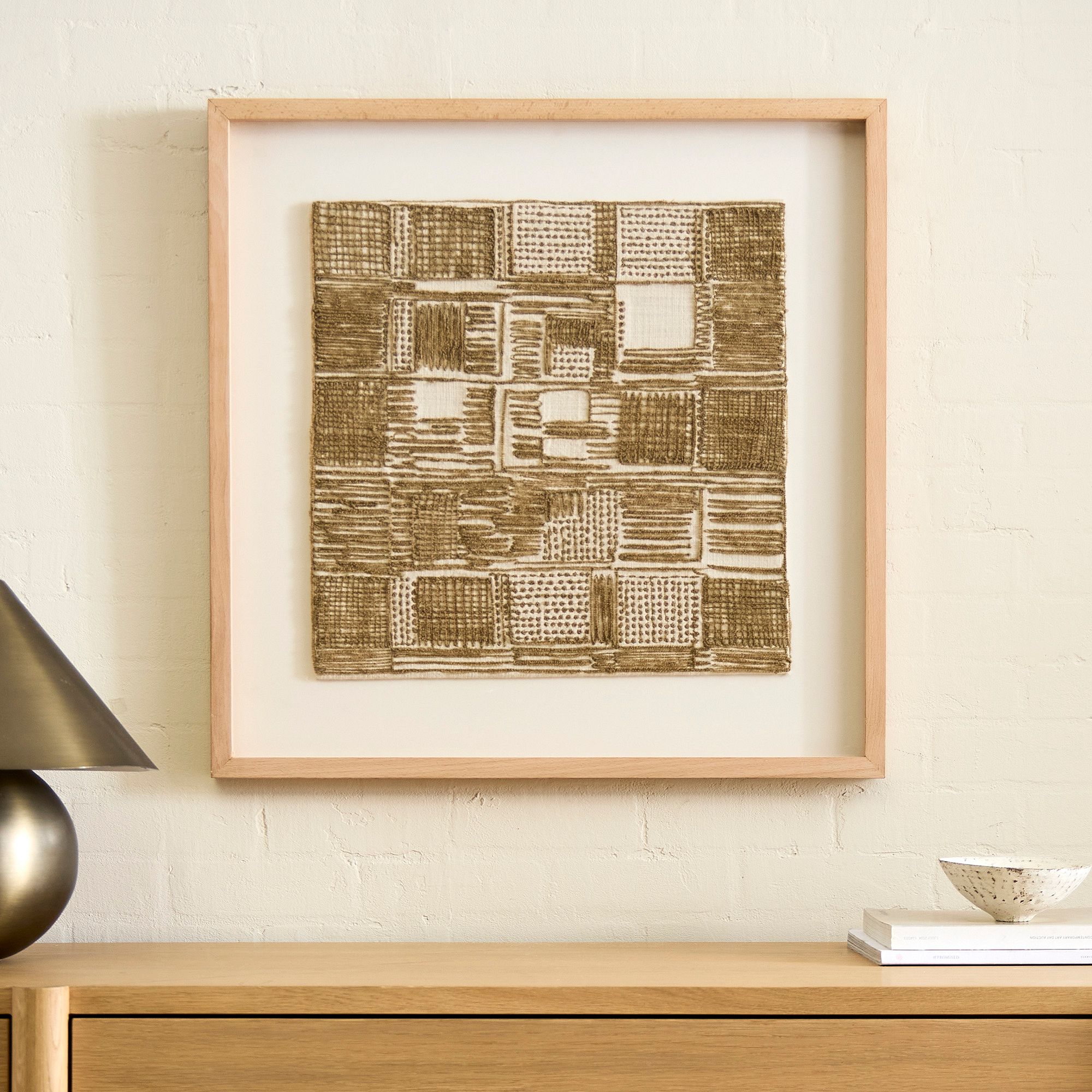 west elm | Pixelated Embroidery Wall Art