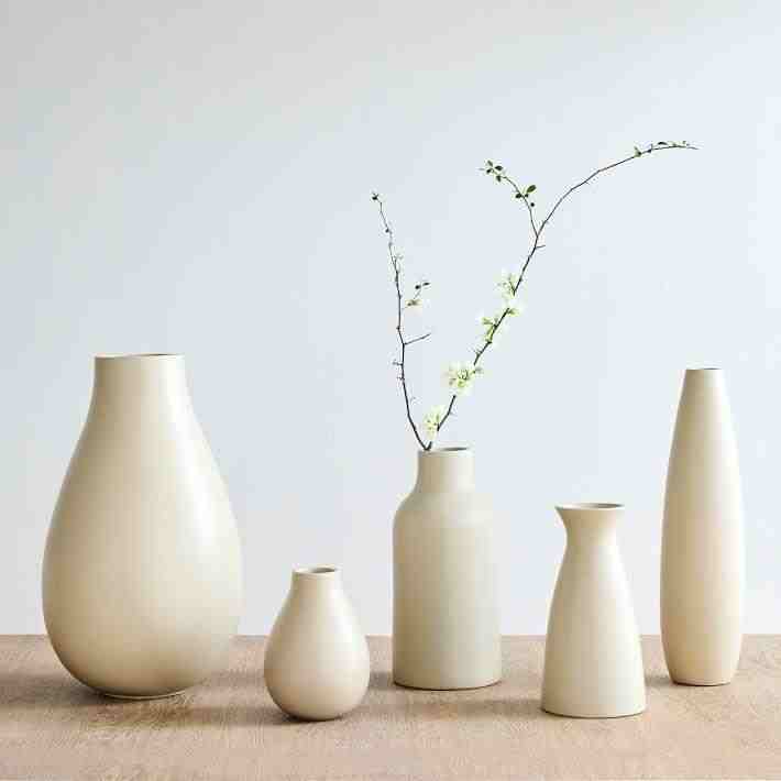 Pure Ceramic Glaze Vase, Sand
