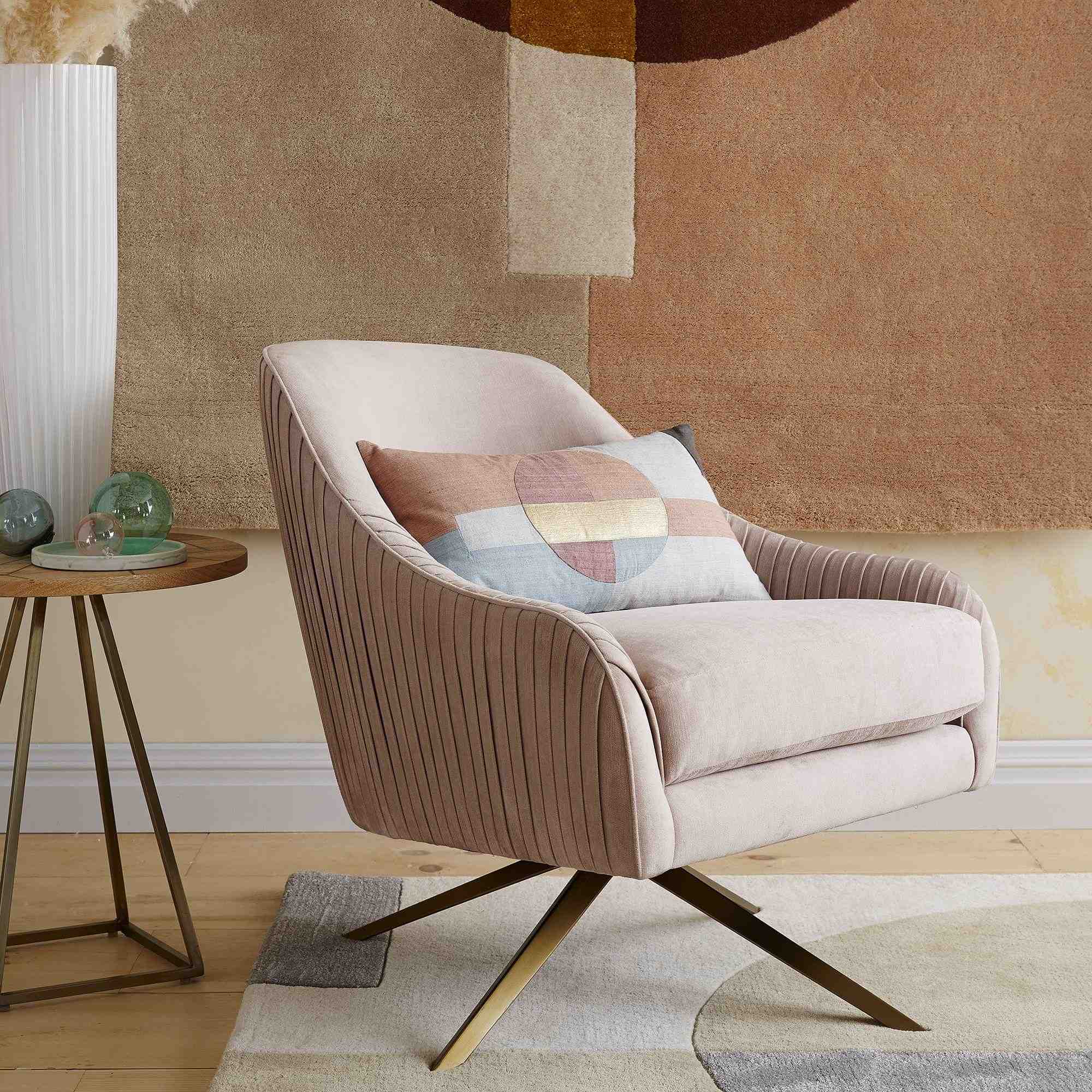 Roar + Rabbit Pleated Swivel Chair