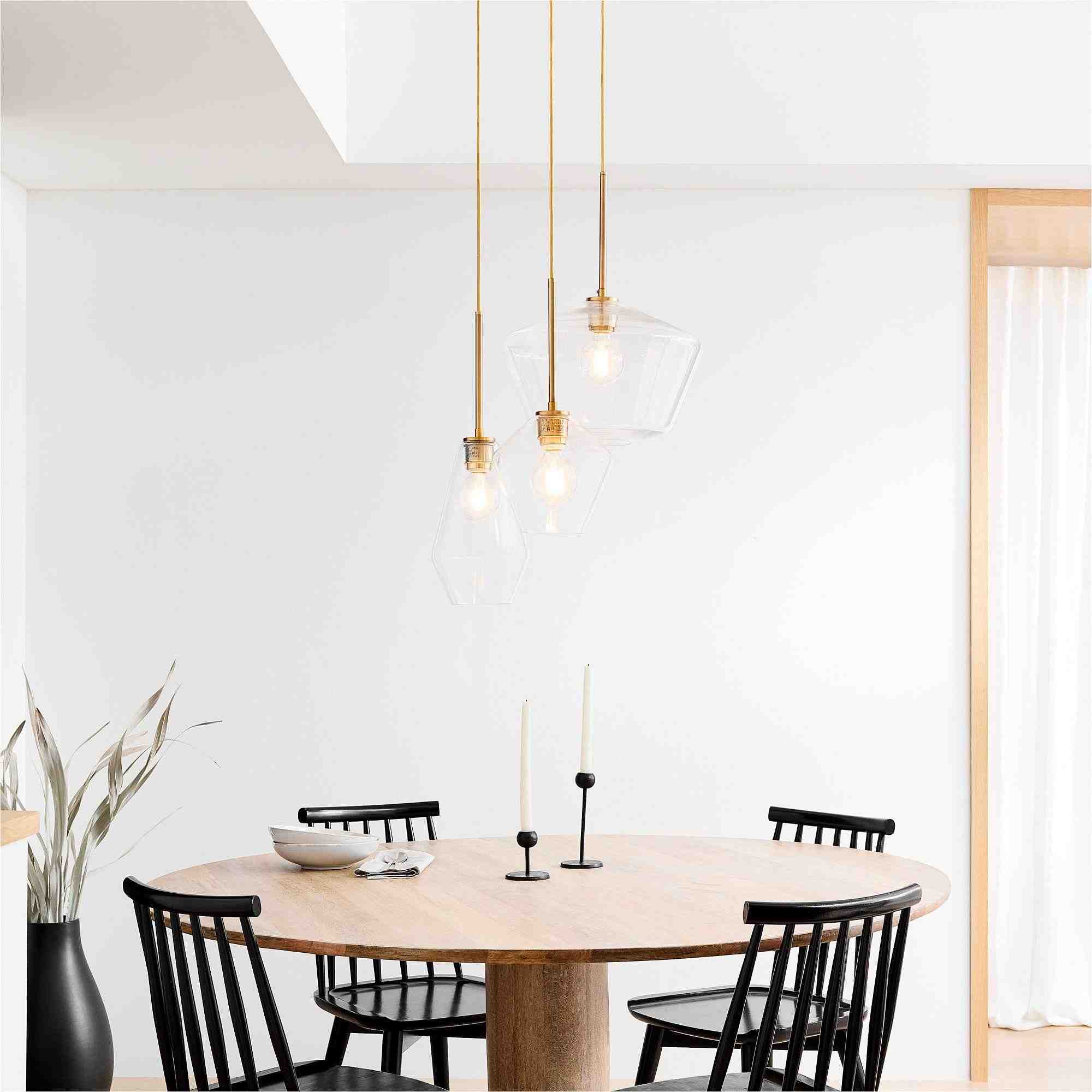 Sculptural 3-Light Geo Chandelier