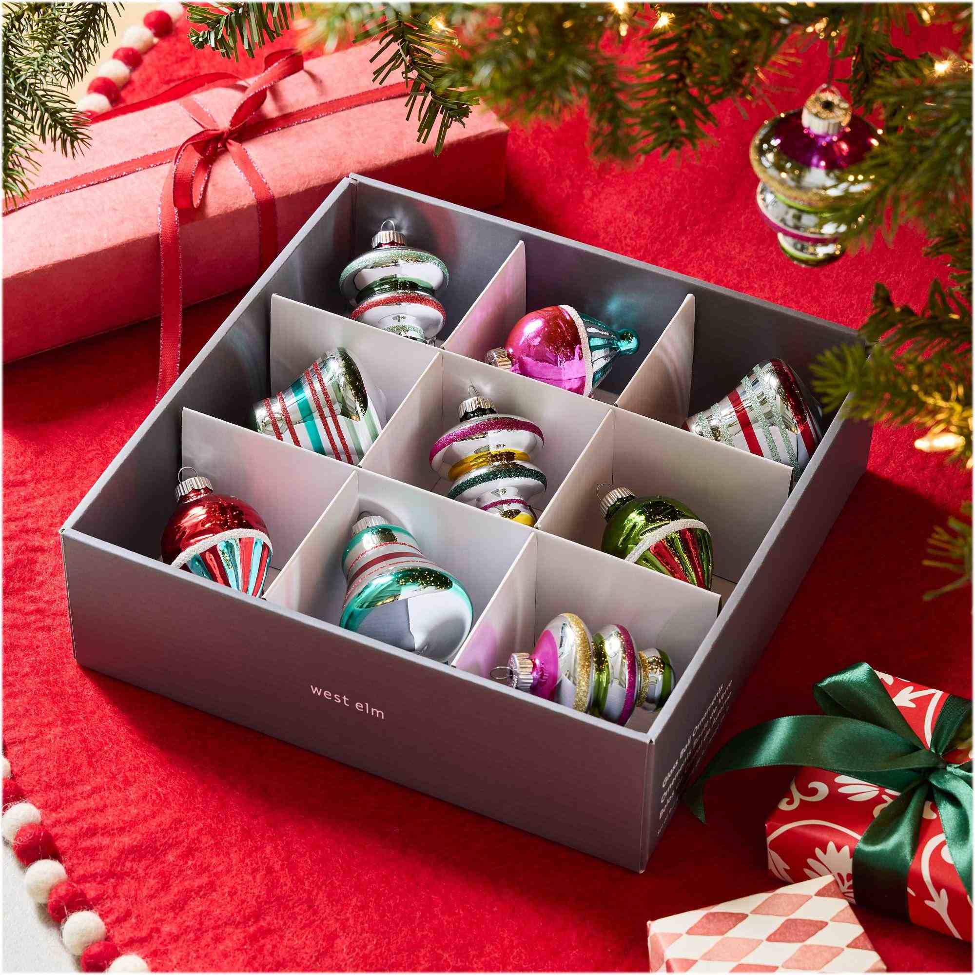 Shiny-Brite™ Mixed Ornaments (Set of 9)