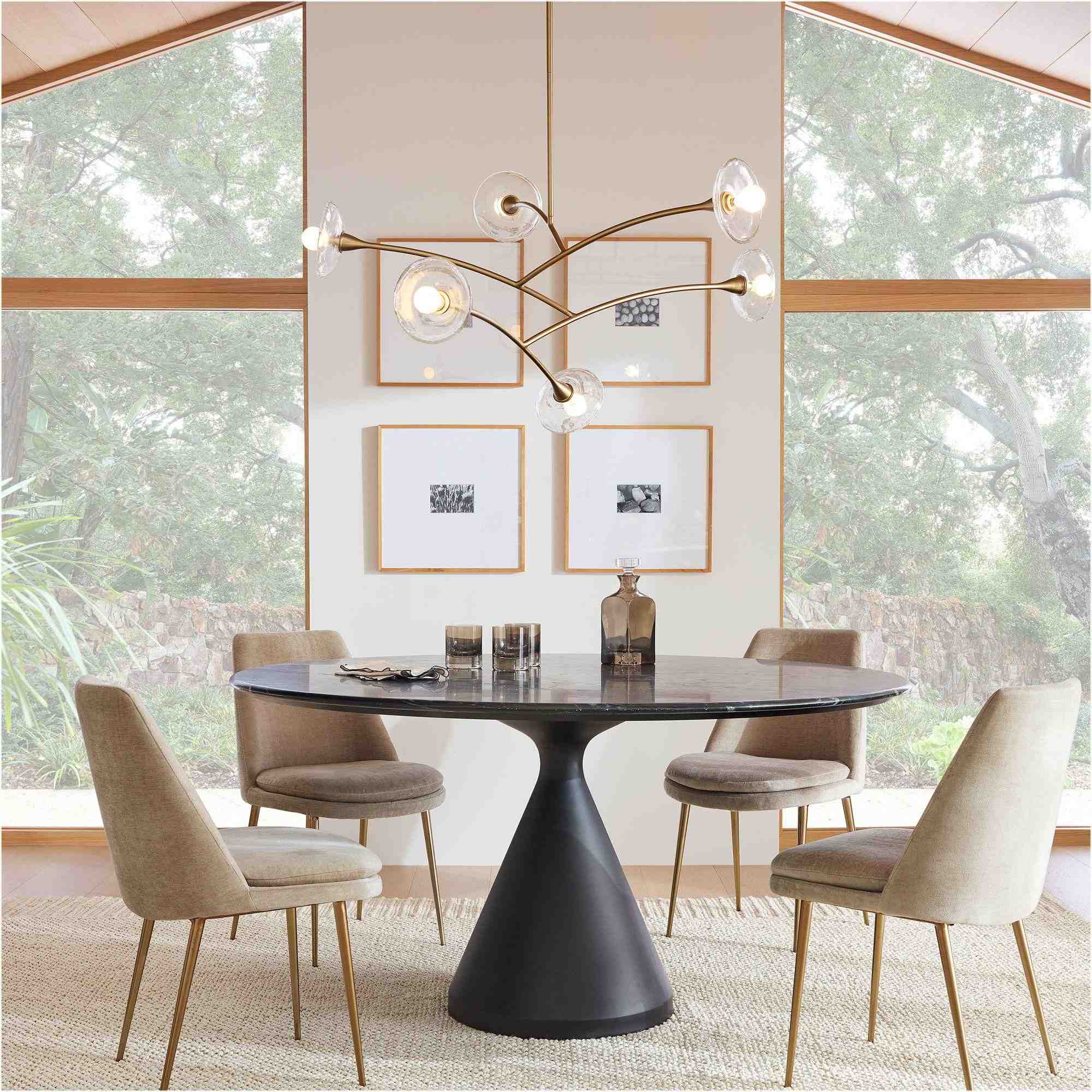 Silhouette Pedestal Round Dining Table