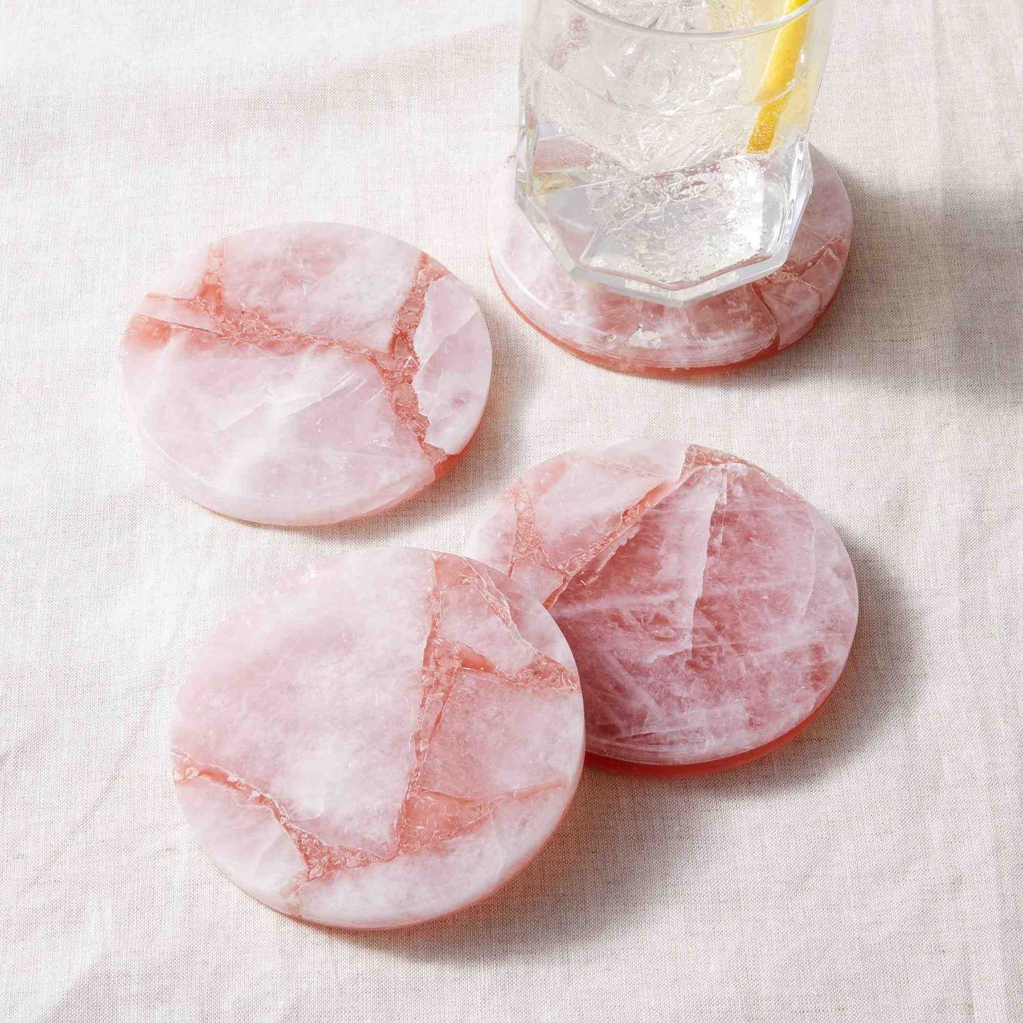 Stone Quartz Coasters (Set of 4)