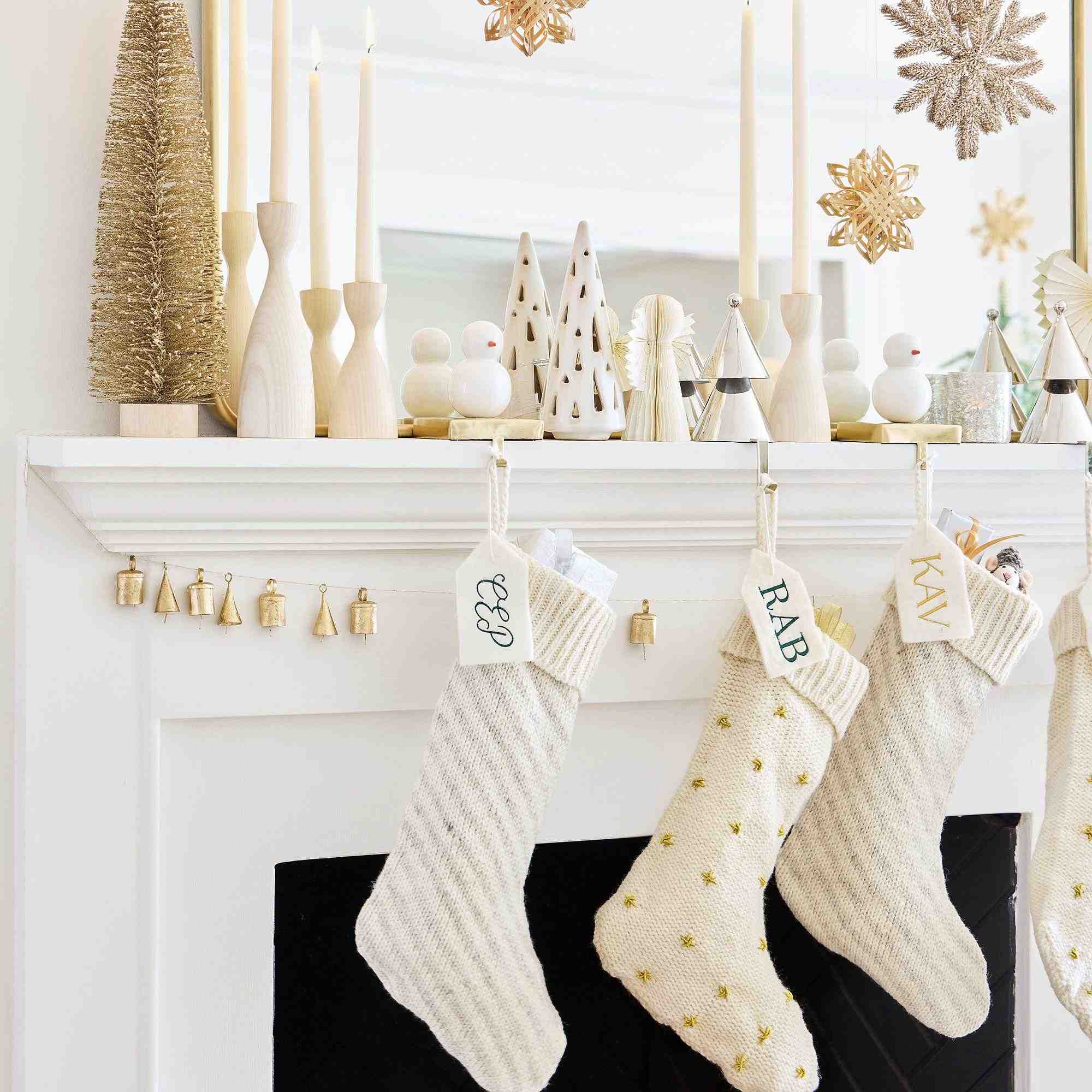Tarnished Brass Bell Garland