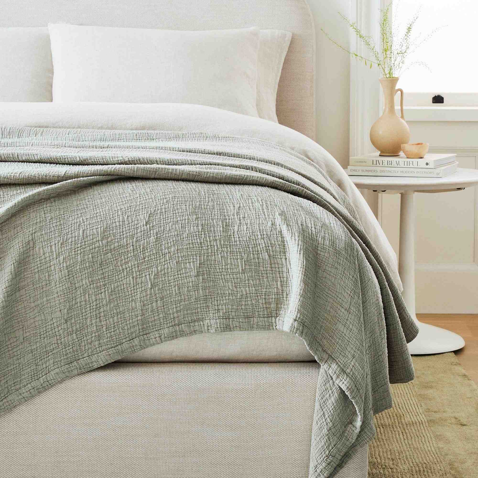 Silky TENCEL™ & Cotton Matelasse Blanket