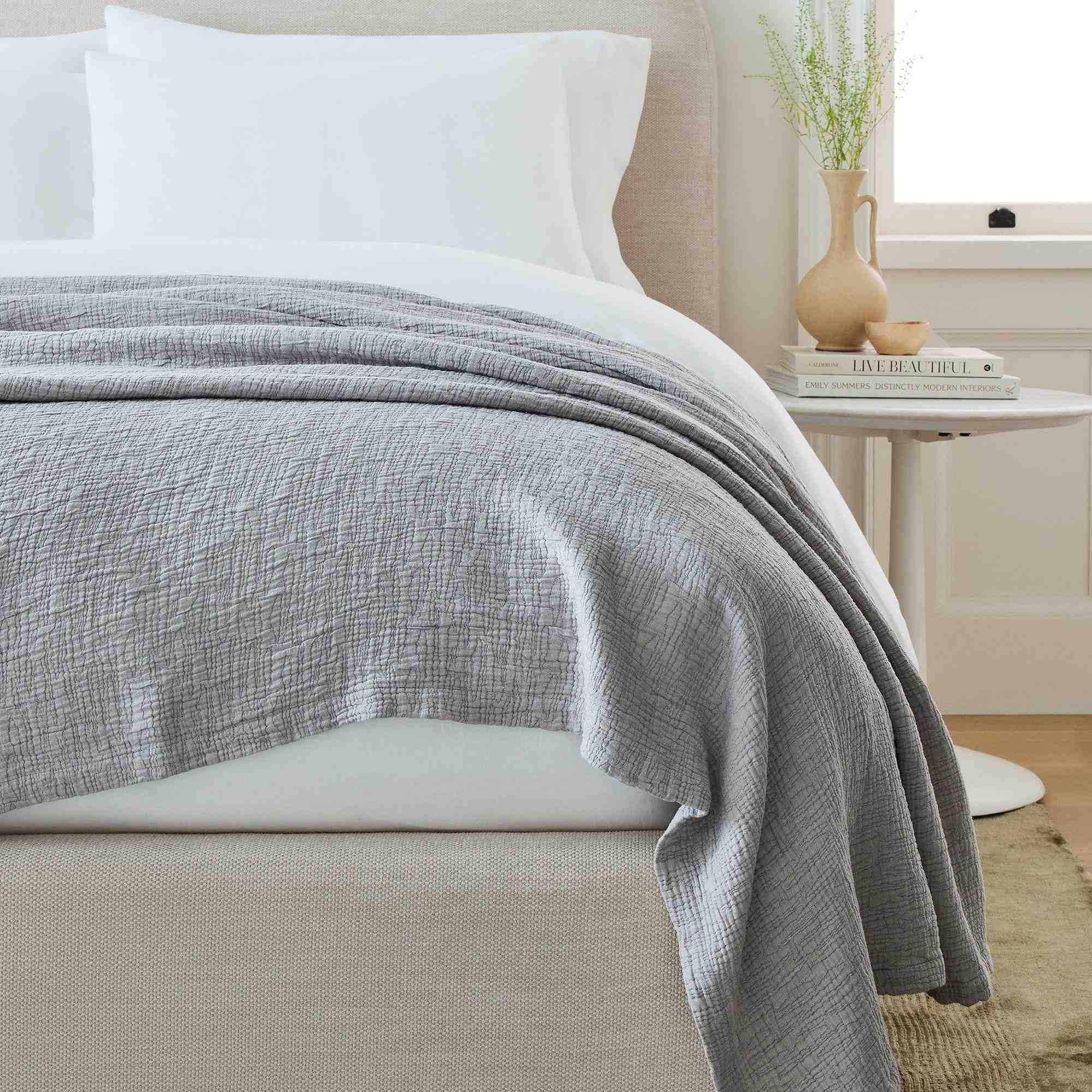 Silky TENCEL™ & Cotton Matelasse Blanket