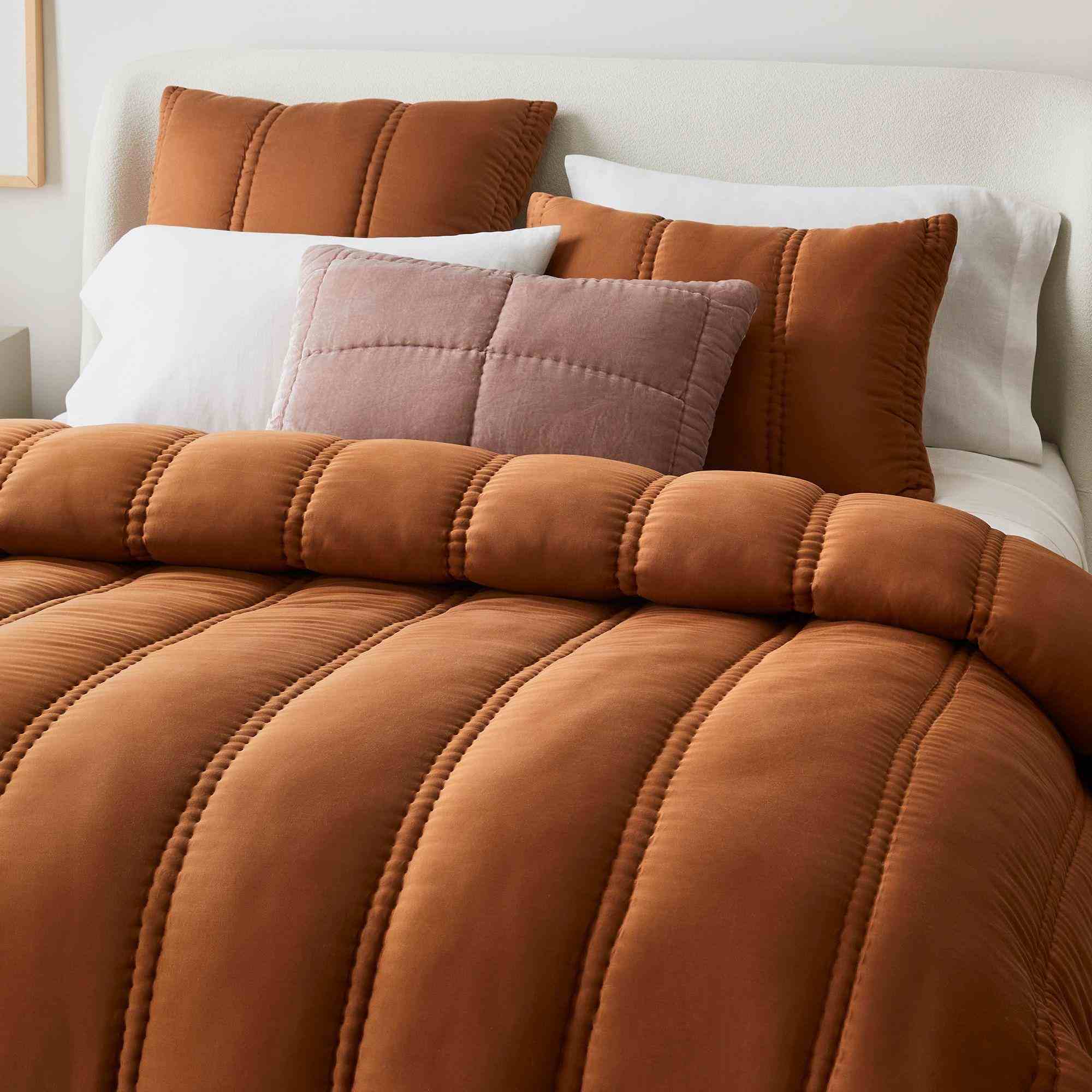 Tencel Plush ComforterStandard ShamTerracotta