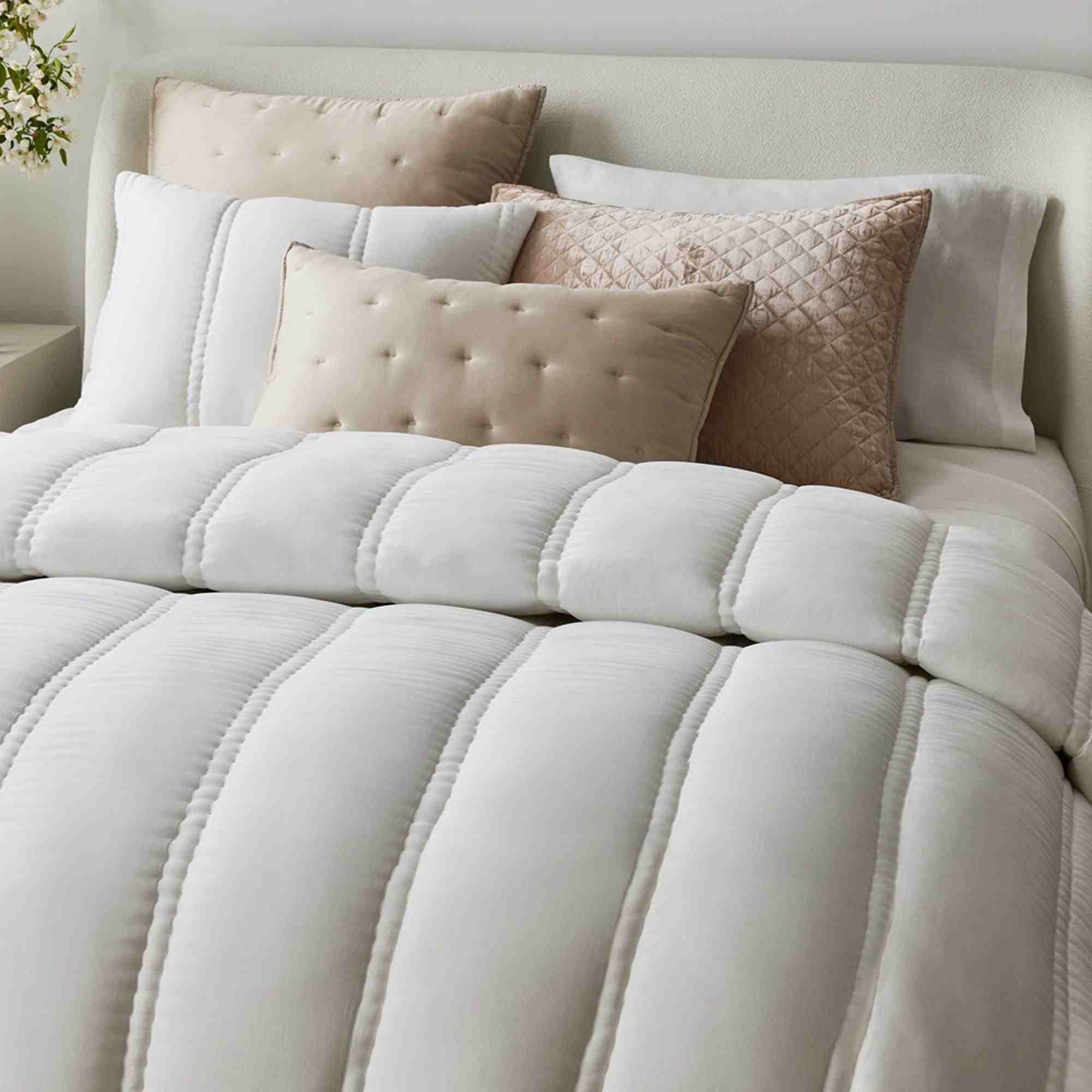 Tencel Plush ComforterKingWhite
