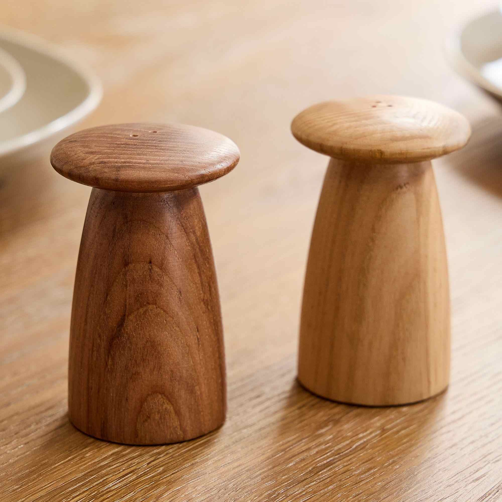 Tira Wood Salt & Pepper Shakers