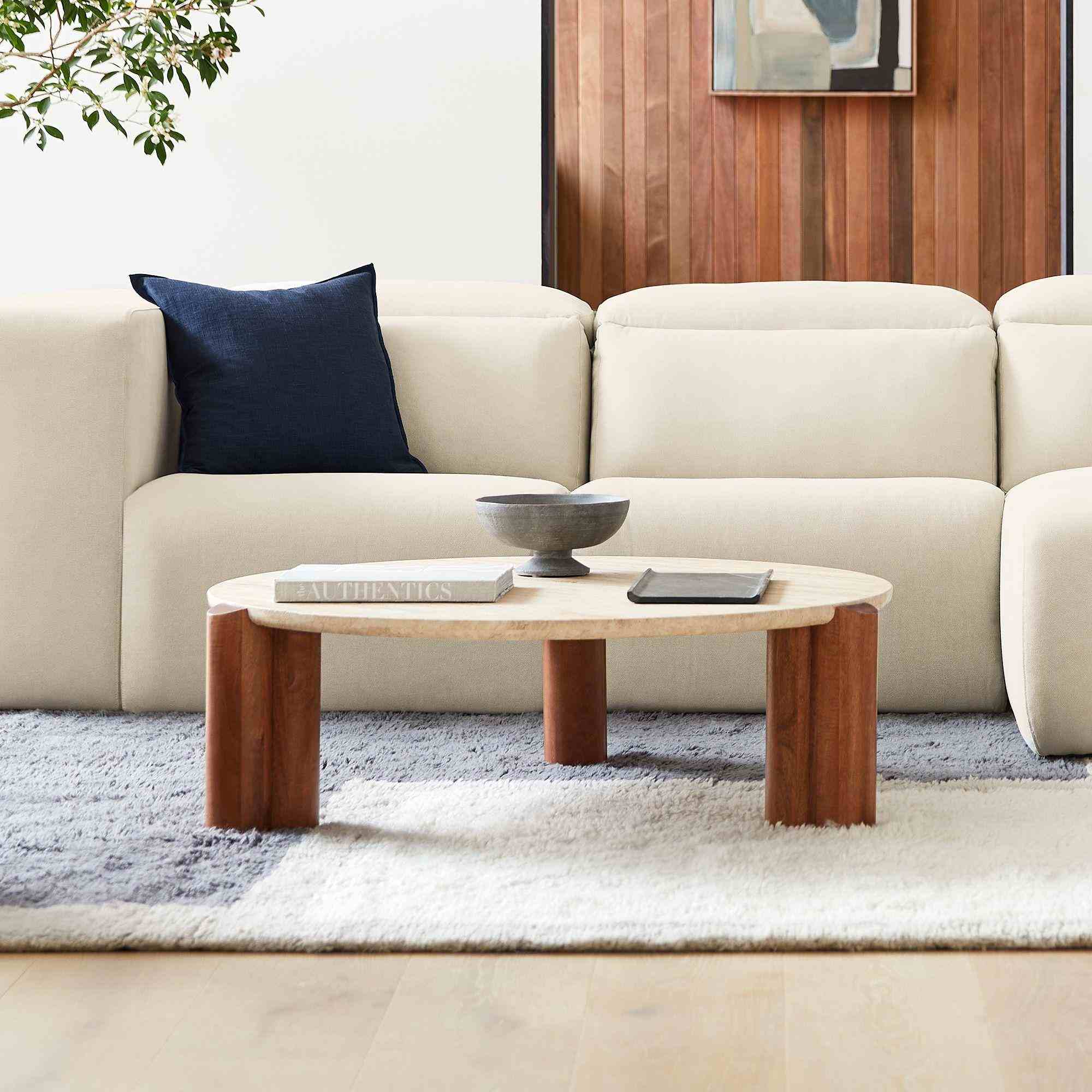 Travertine Coffee Table