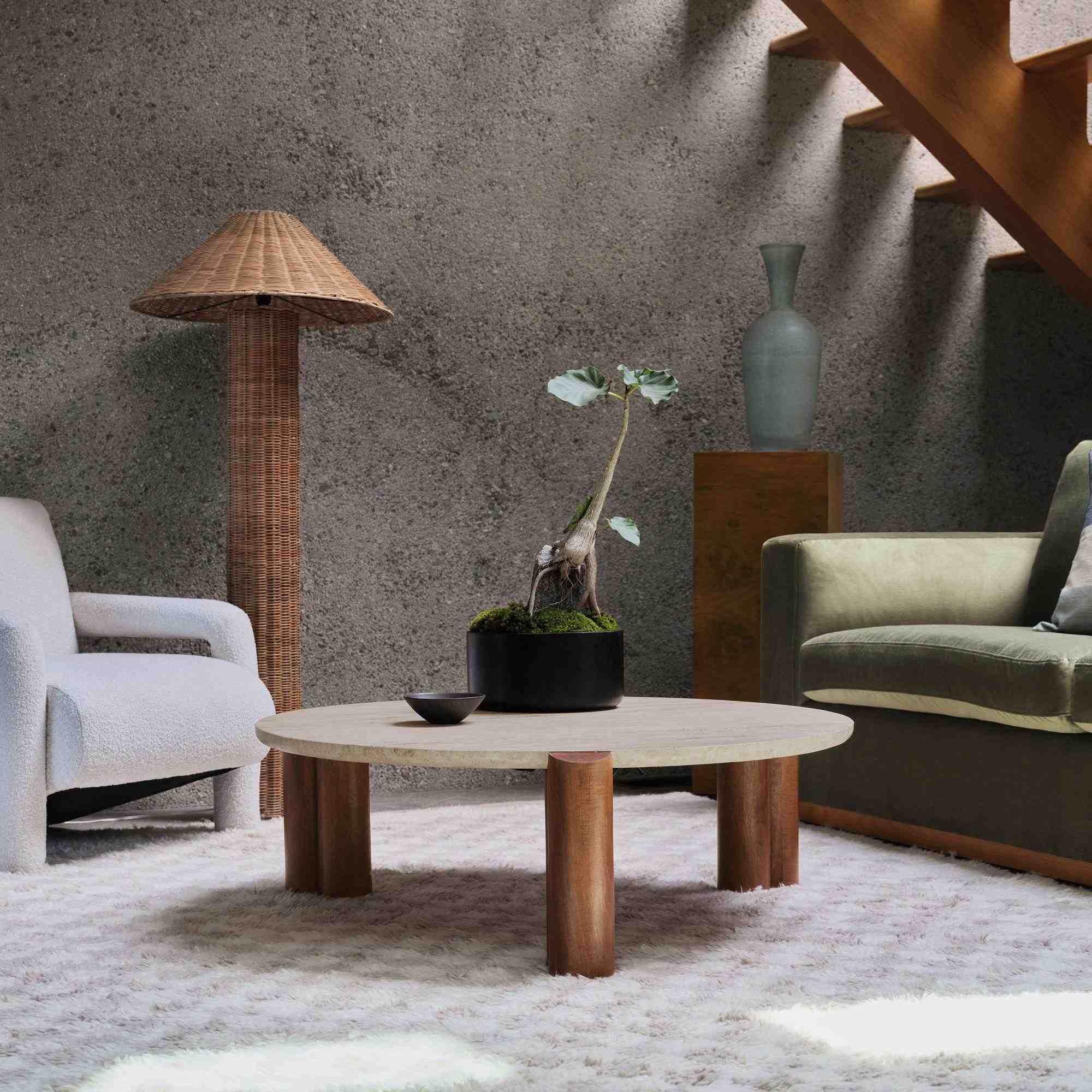 Travertine Coffee Table