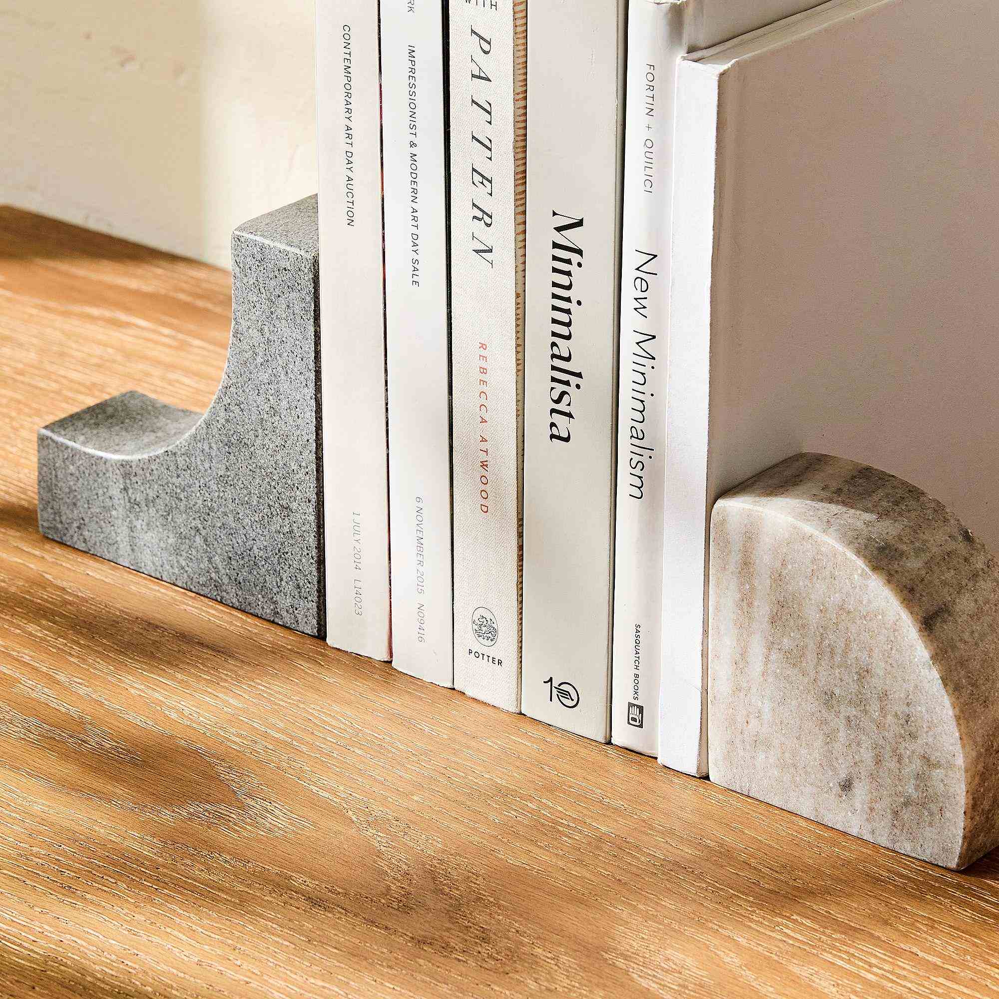 Two-Tone Marble Bookends (Set of 2)