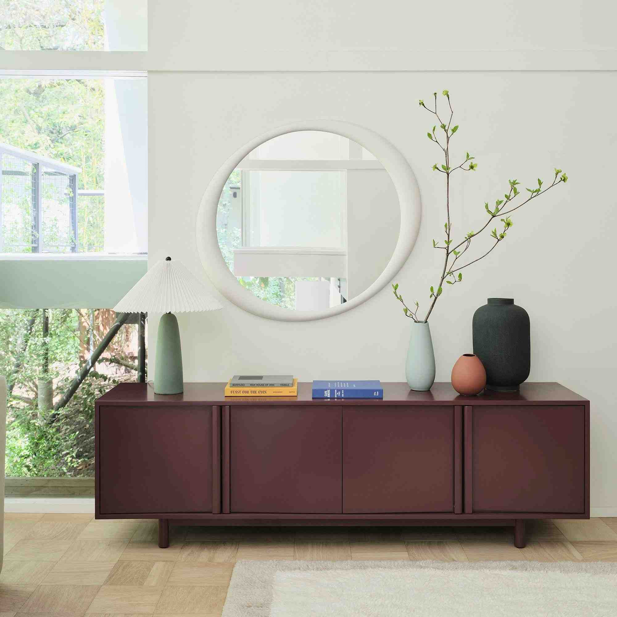 Pure Plaster Wall Mirror- 40"