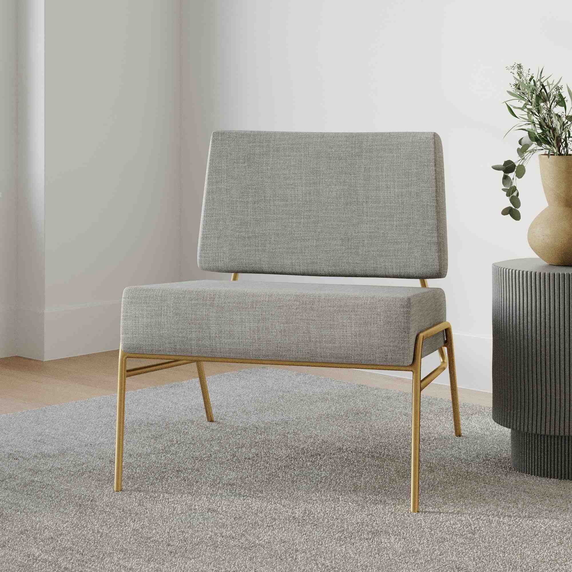 Wire Frame Slipper Chair