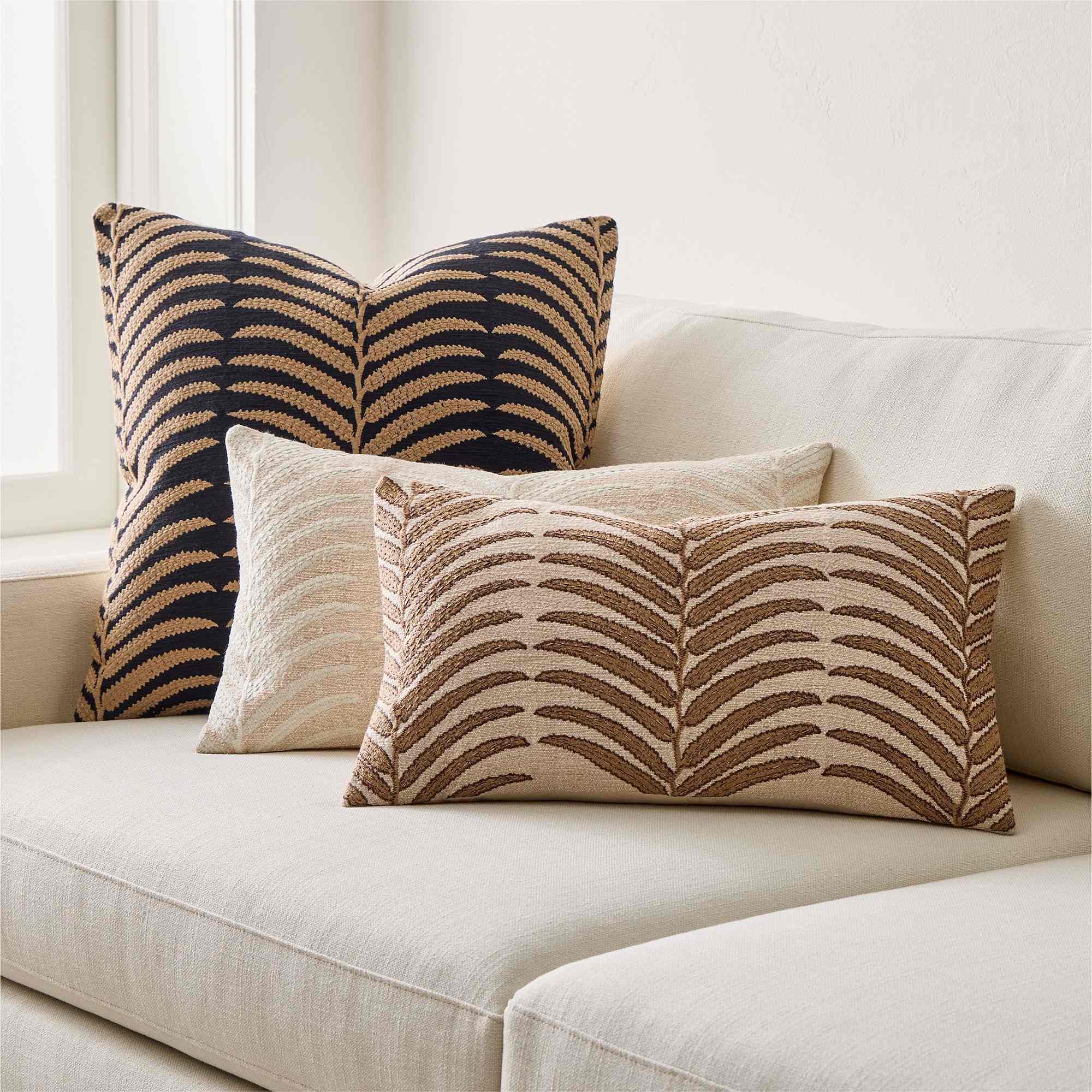 Woven Palm Pillow Cover