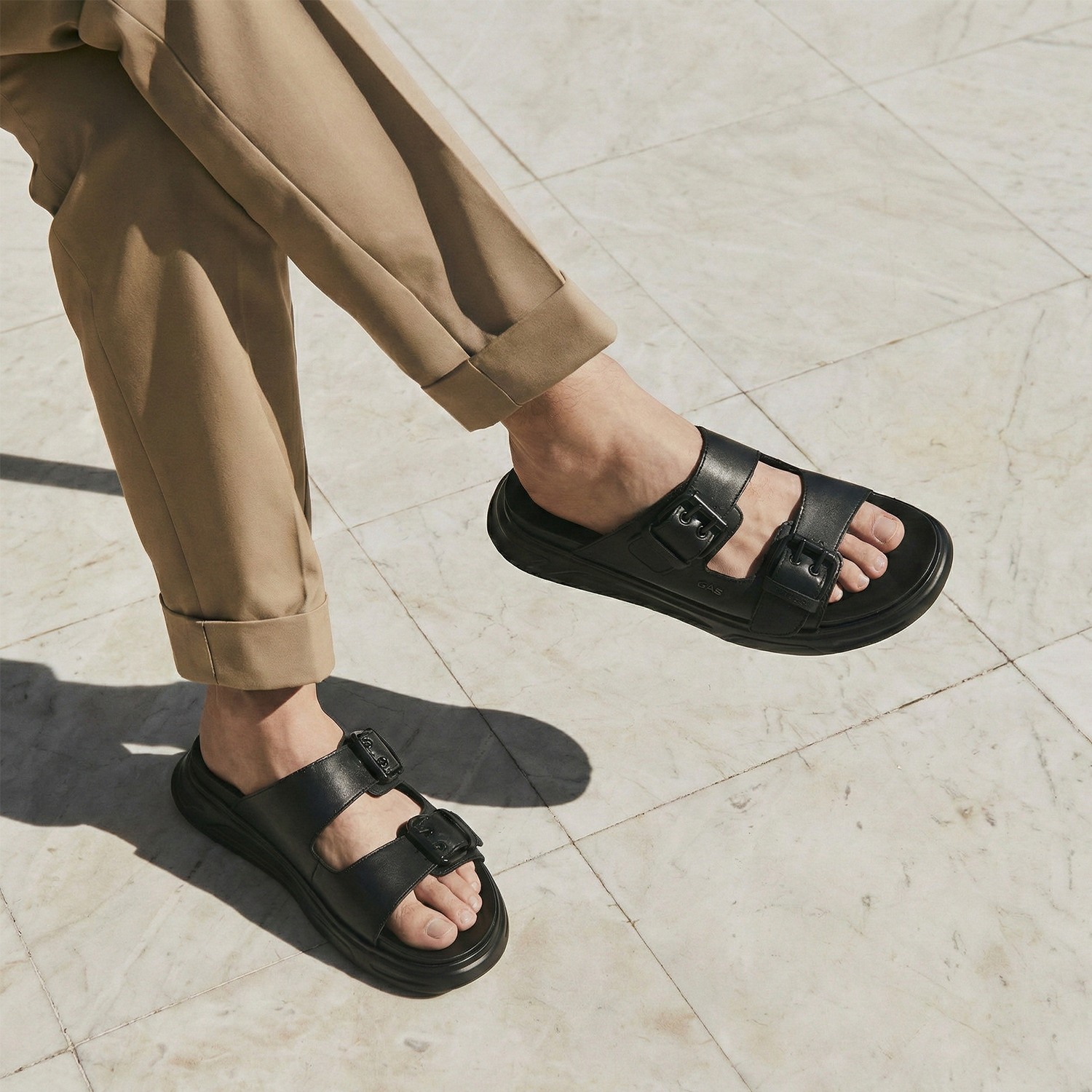 Men's Sabbioso Black Sandals