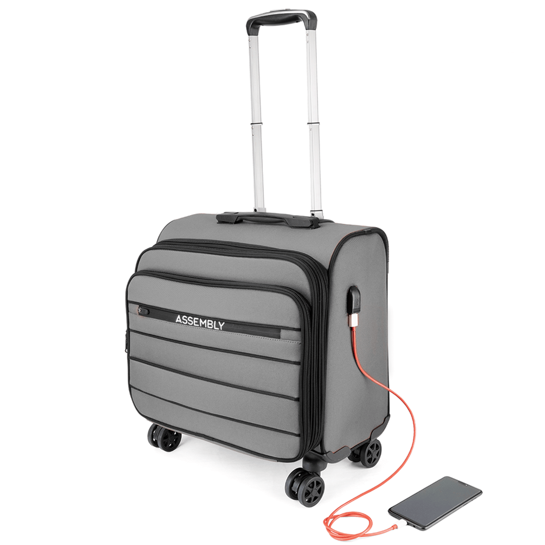 Assembly | Overnighter Trolley and Laptop Backpack - Grey 1