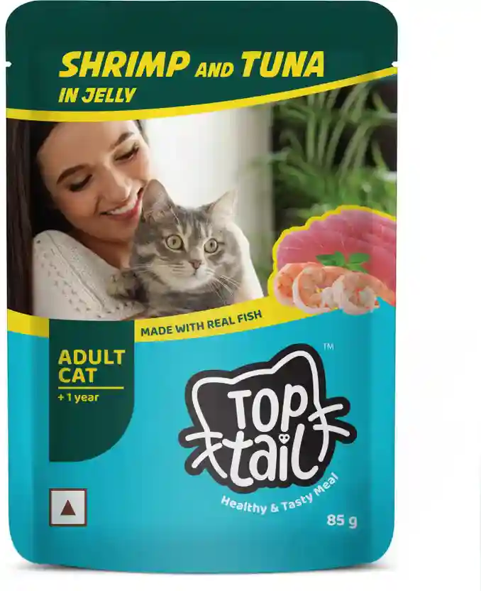 Toptail Adult Shrimp and Tuna 85 GM – (Best Before Apr’26)