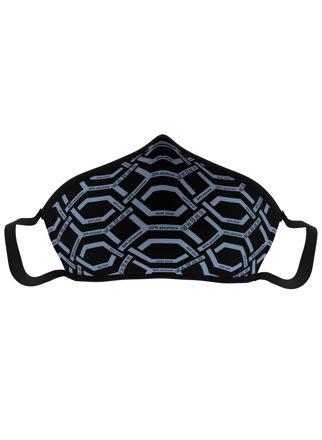 wise protec Polypropylene Reuseable Fashion Mask (Black, Without Valve) for Unisex