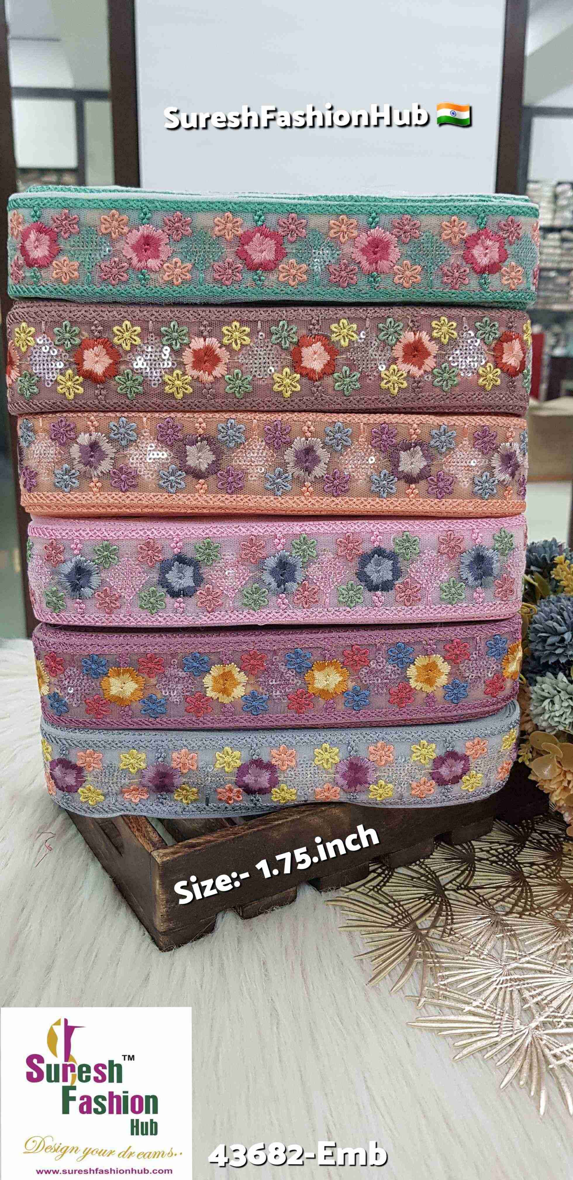 Grey Color Bloom Borders