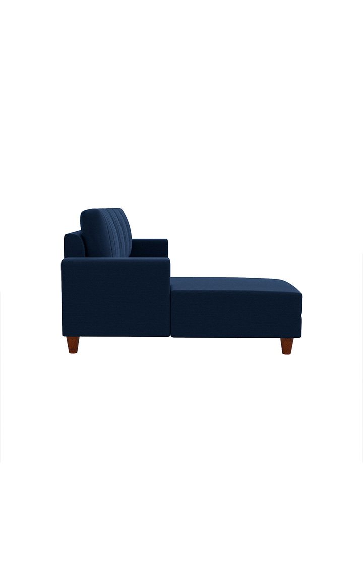 neudot Roman RHS Sectional Sofa for Living Room |6 Person Sofa|Premium Fabric with Cushioned Armrest | Solid Wood Frame|6 Seater in Cobalt Blue Color