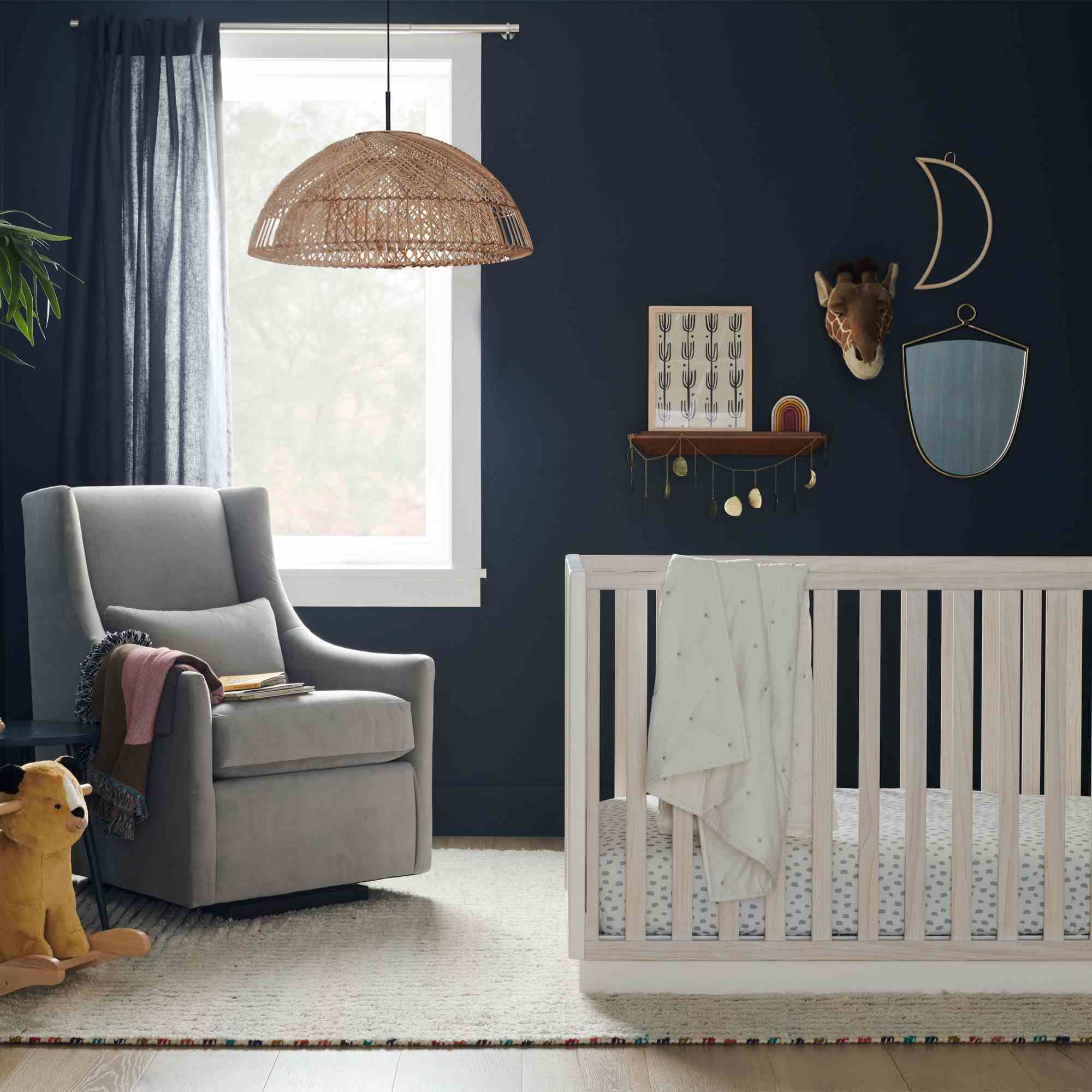 Brushstroke Dot Organic Crib Fitted Sheet