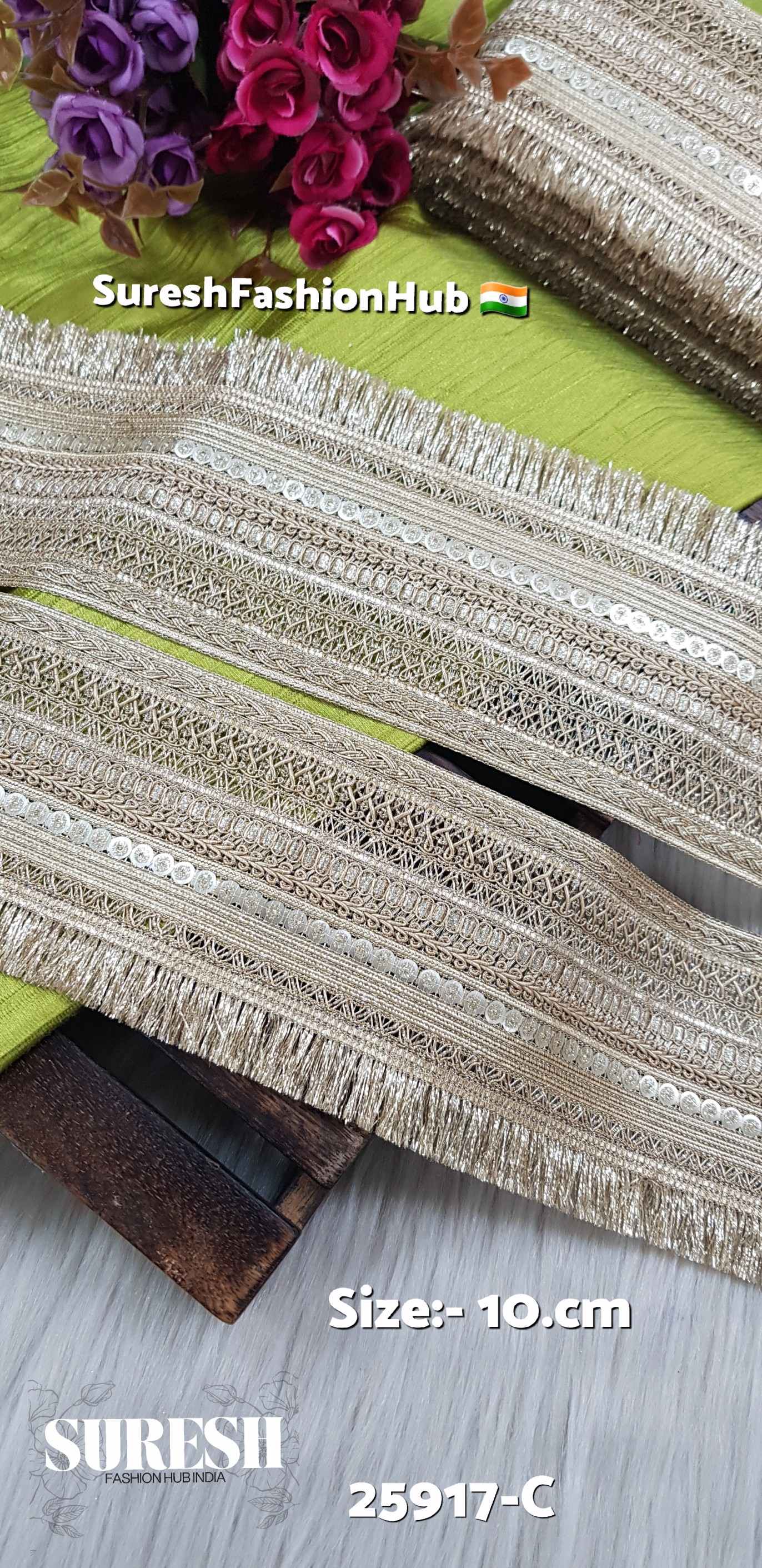 Pearl Majesty Jhalar Joint Lace – 25917-C