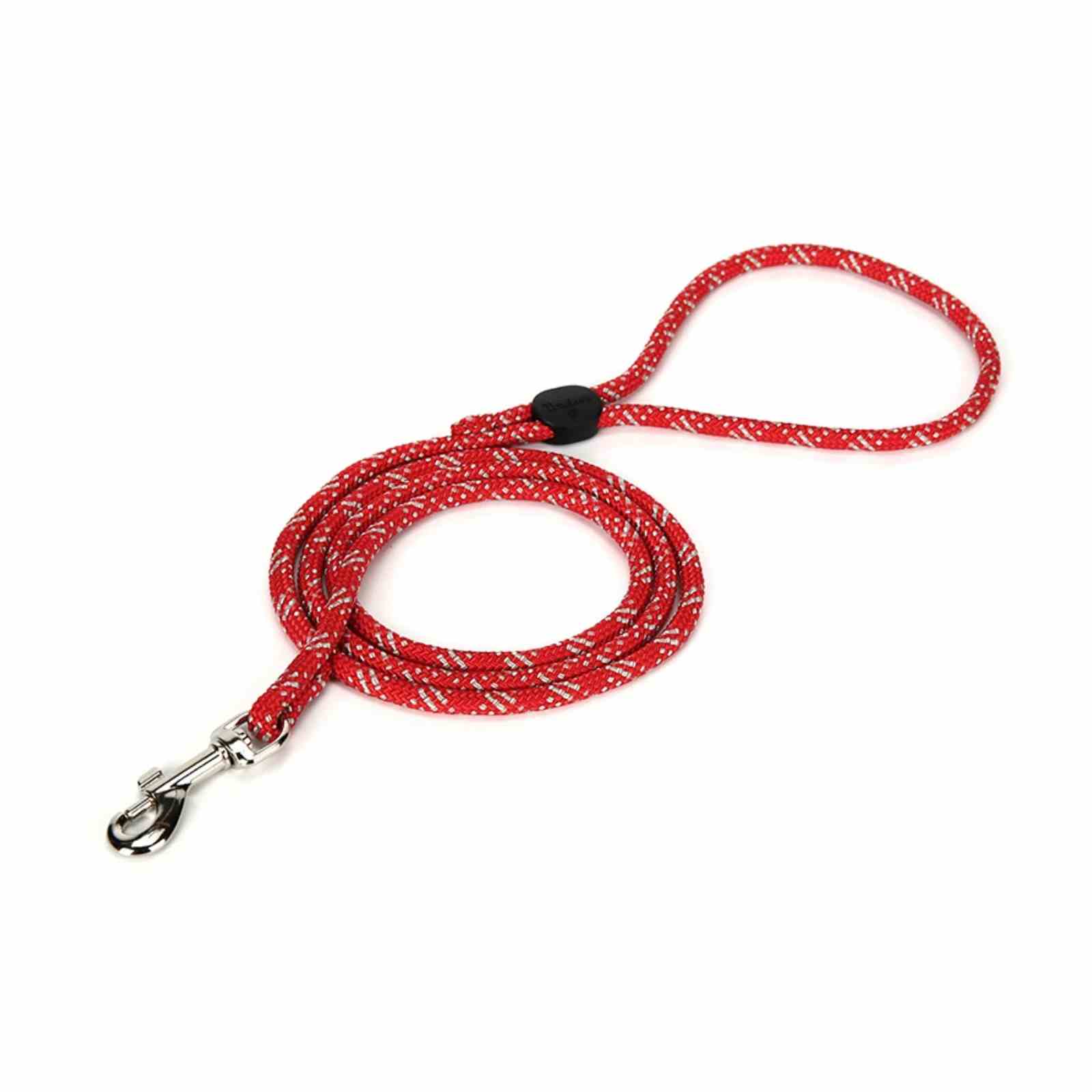 Truelove High Density Rope Webbing Leash for Dogs, Red