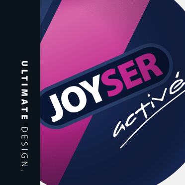 Joyser Active 2 TPU Balls with Squeaker Dog Toy (Blue/Pink)
