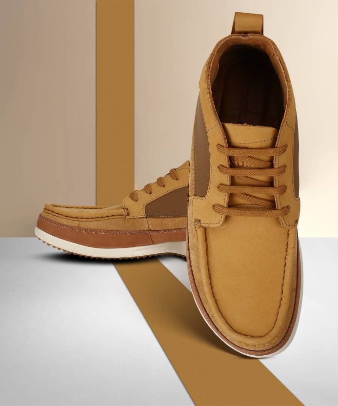 Buy WOODLAND Mens Leather Lace Up Casual Shoes | Shoppers Stop