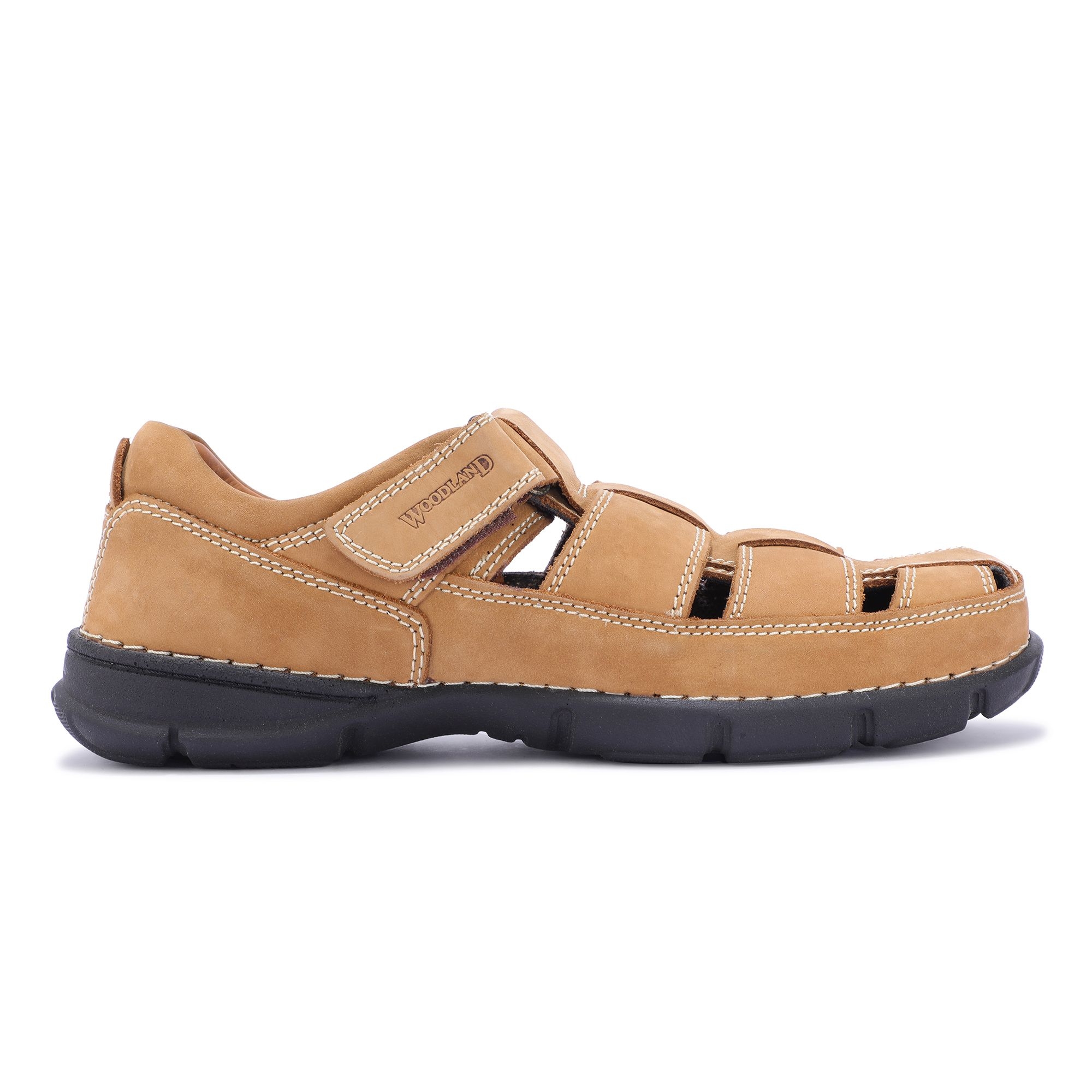 WOODLAND 1033111 BLUE MEN'S LETHER SANDAL | Chakhdi