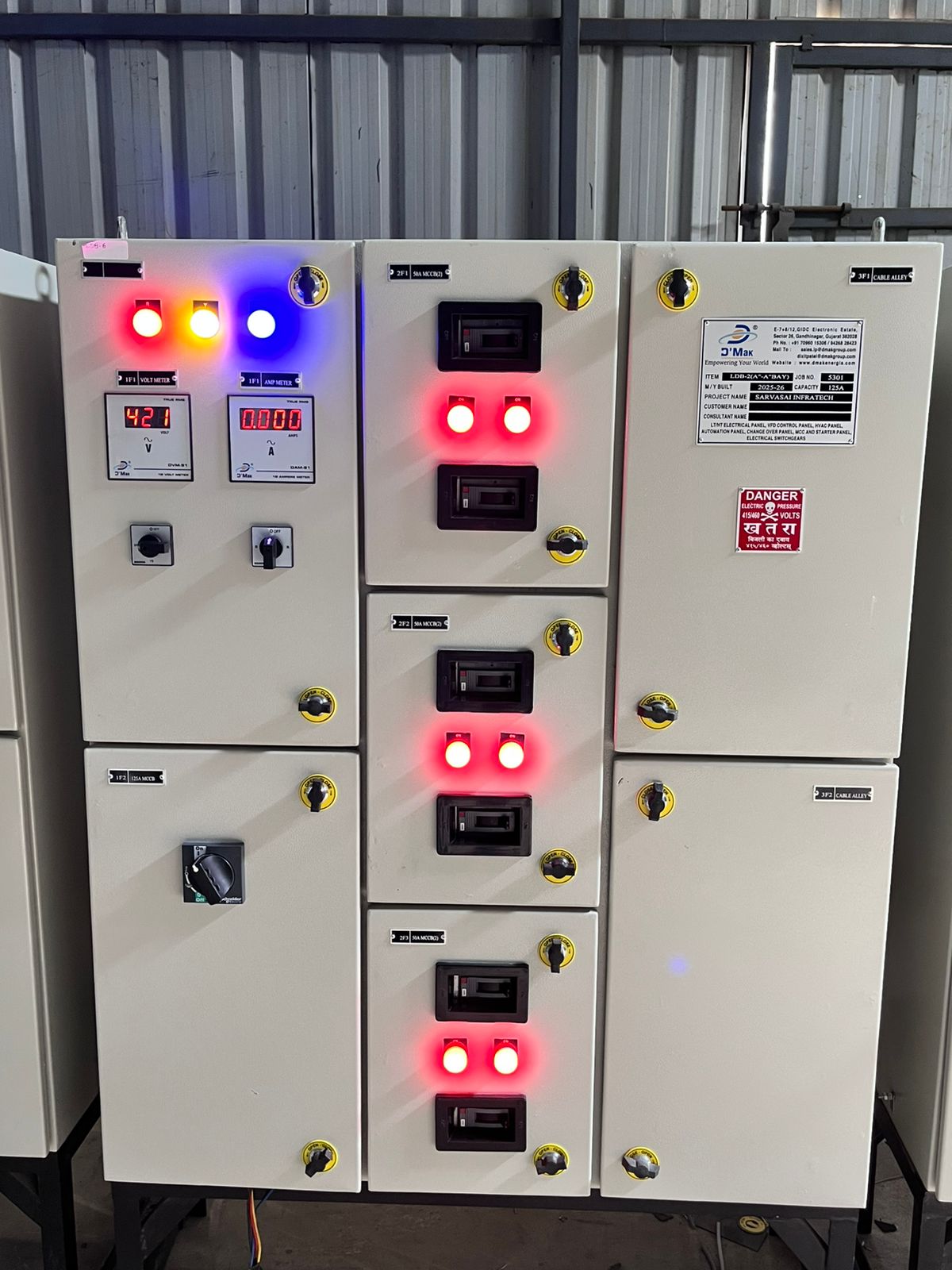 2620 (D'MAK Automatic Mains Failure Panel (AMF)- D'MAK/2021-22/2620)