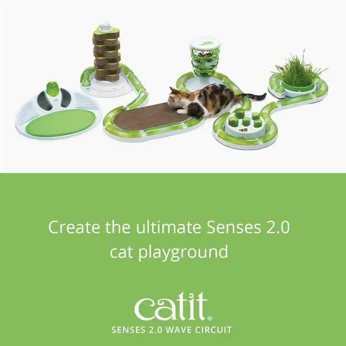 Catit Senses 2.0 Wave Circuit, Cat Play Toys