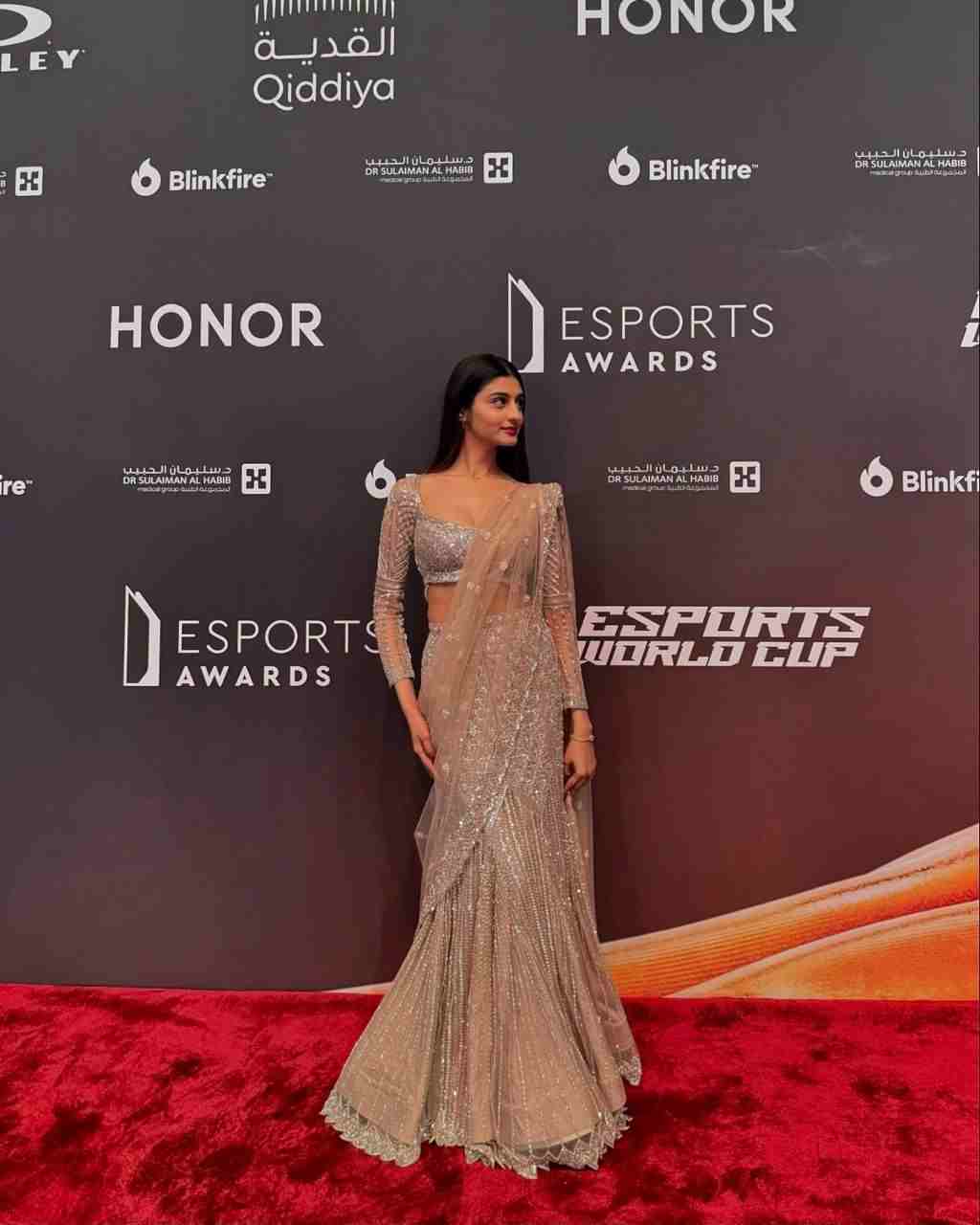 Nude Gold Fishcut Lehenga