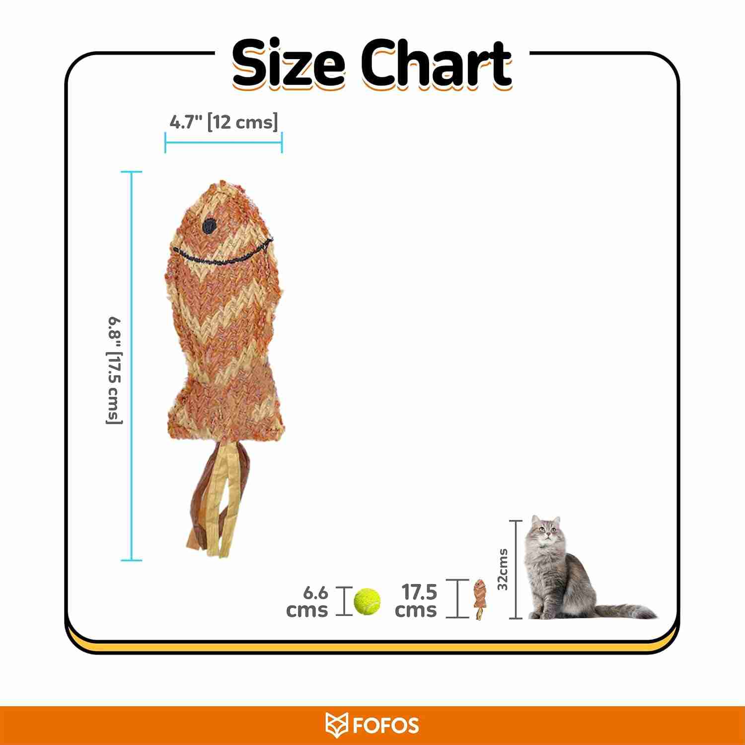 Barkbutler Fofos Interactive Catnip Chic Toy for Cats, Brown