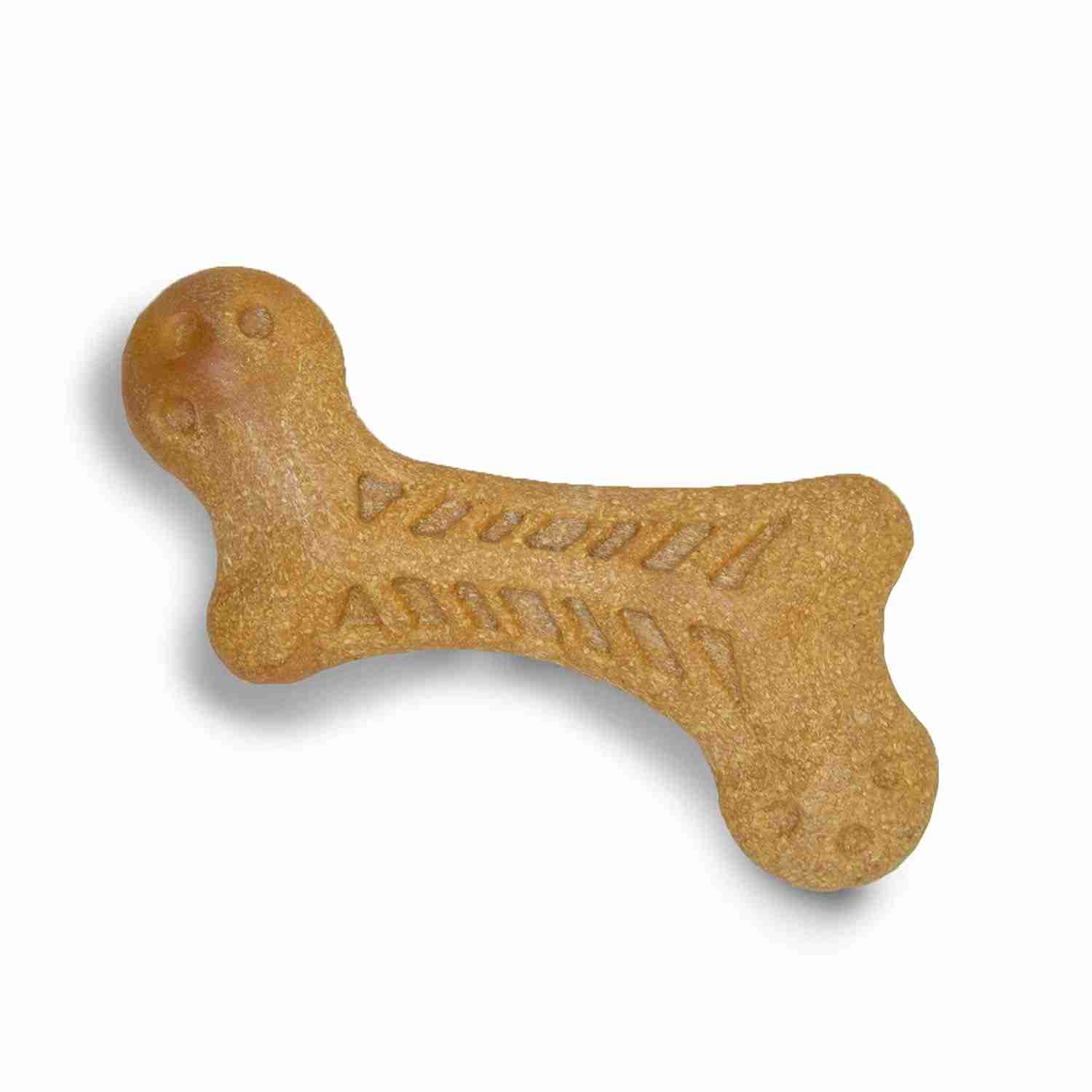 Barkbutler Fofos Woodplay Bone Toy for Dogs, 12 X 6 CM
