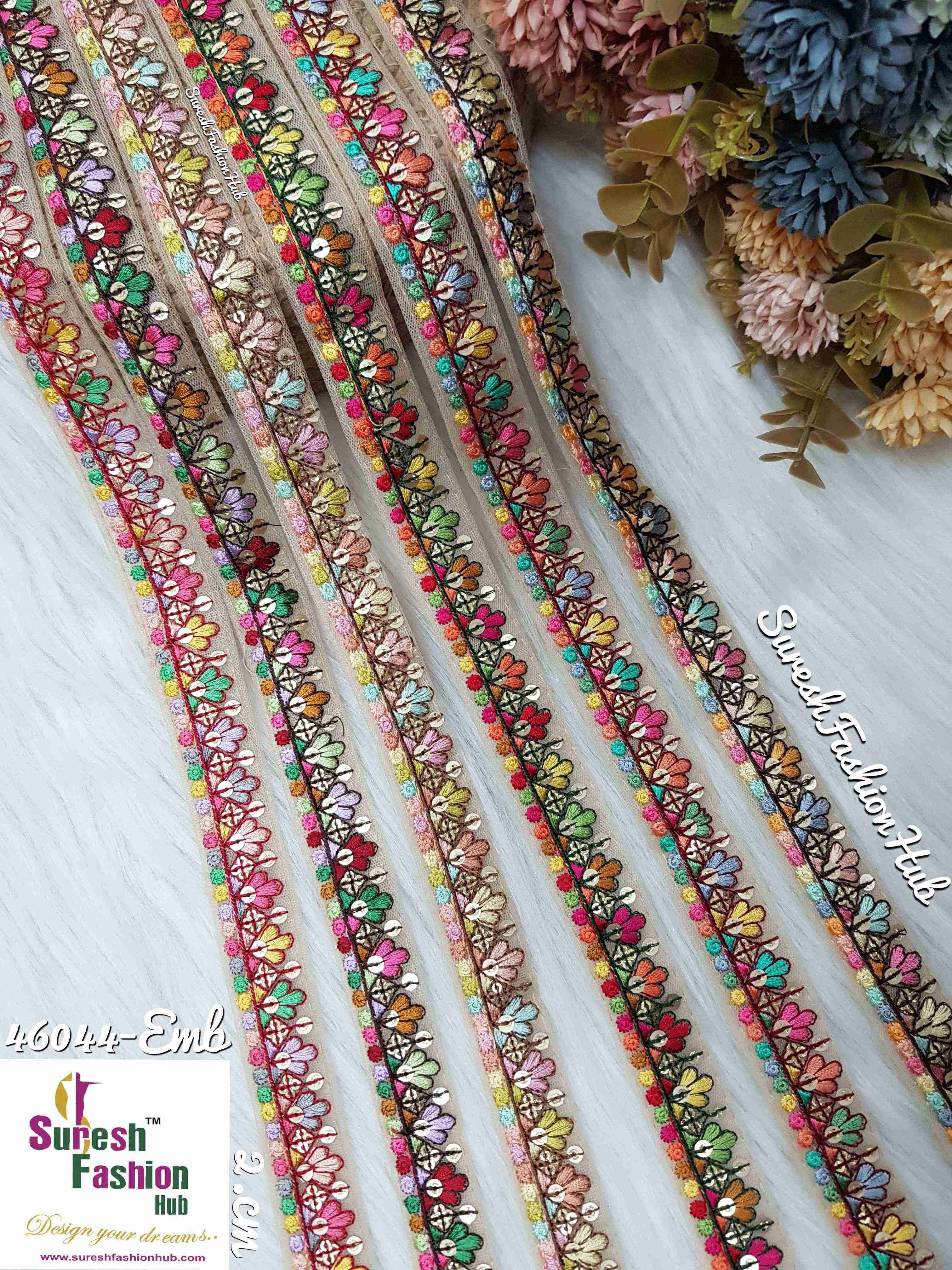 Teeny Meeny Colorful Embroidery Trim
