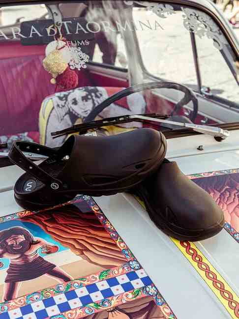 Mule With Strap Men Black