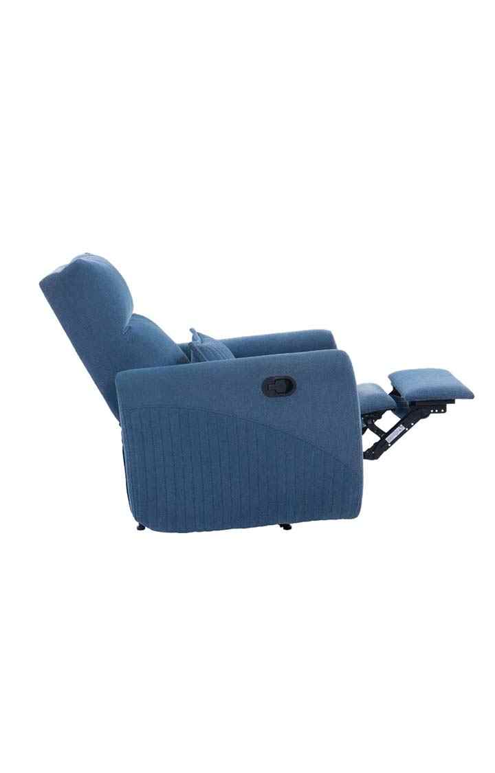 neudot Eazy Boy Single Seater Fabric Recliner - Dusky Blue