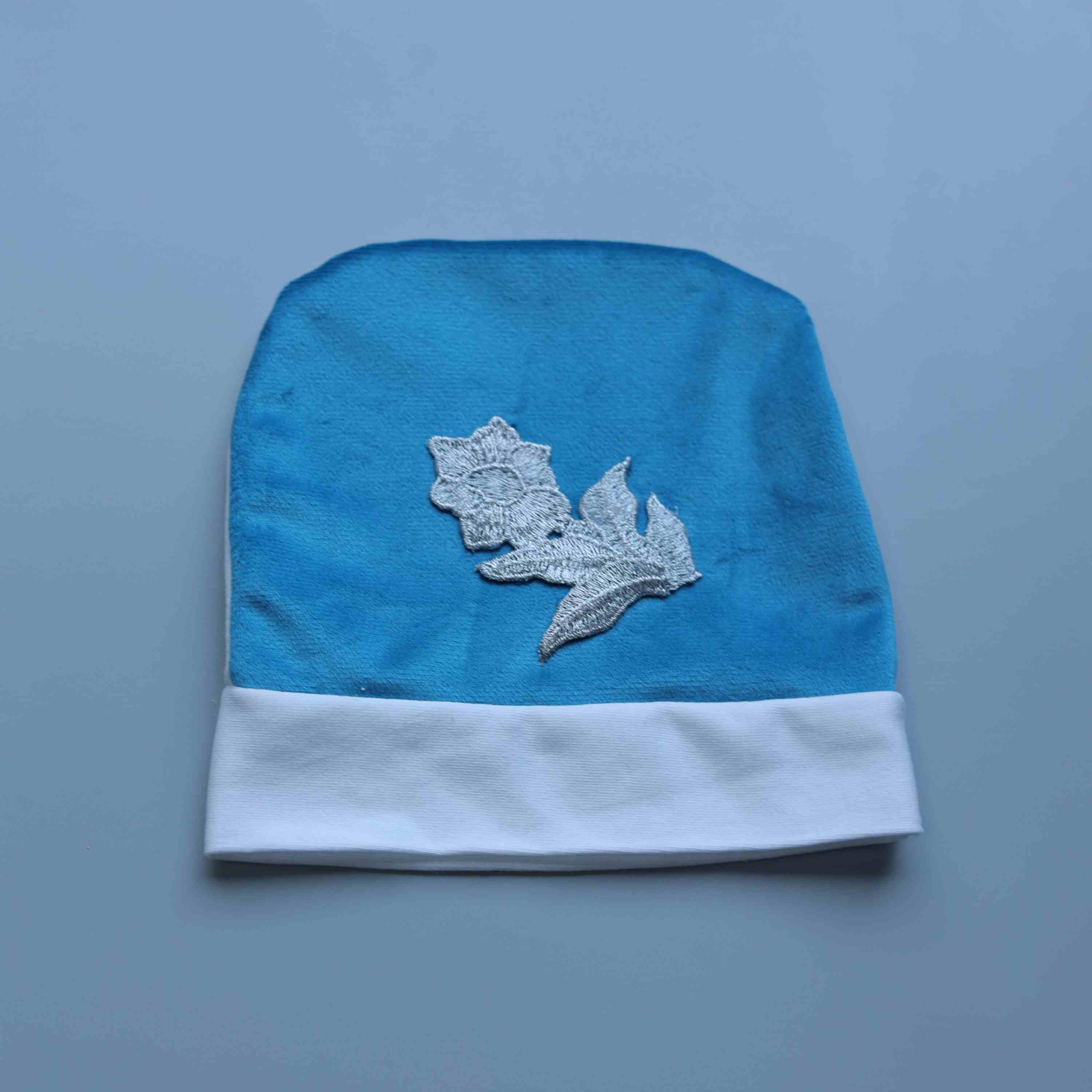 Azure Bloom Velour Swaddle Set