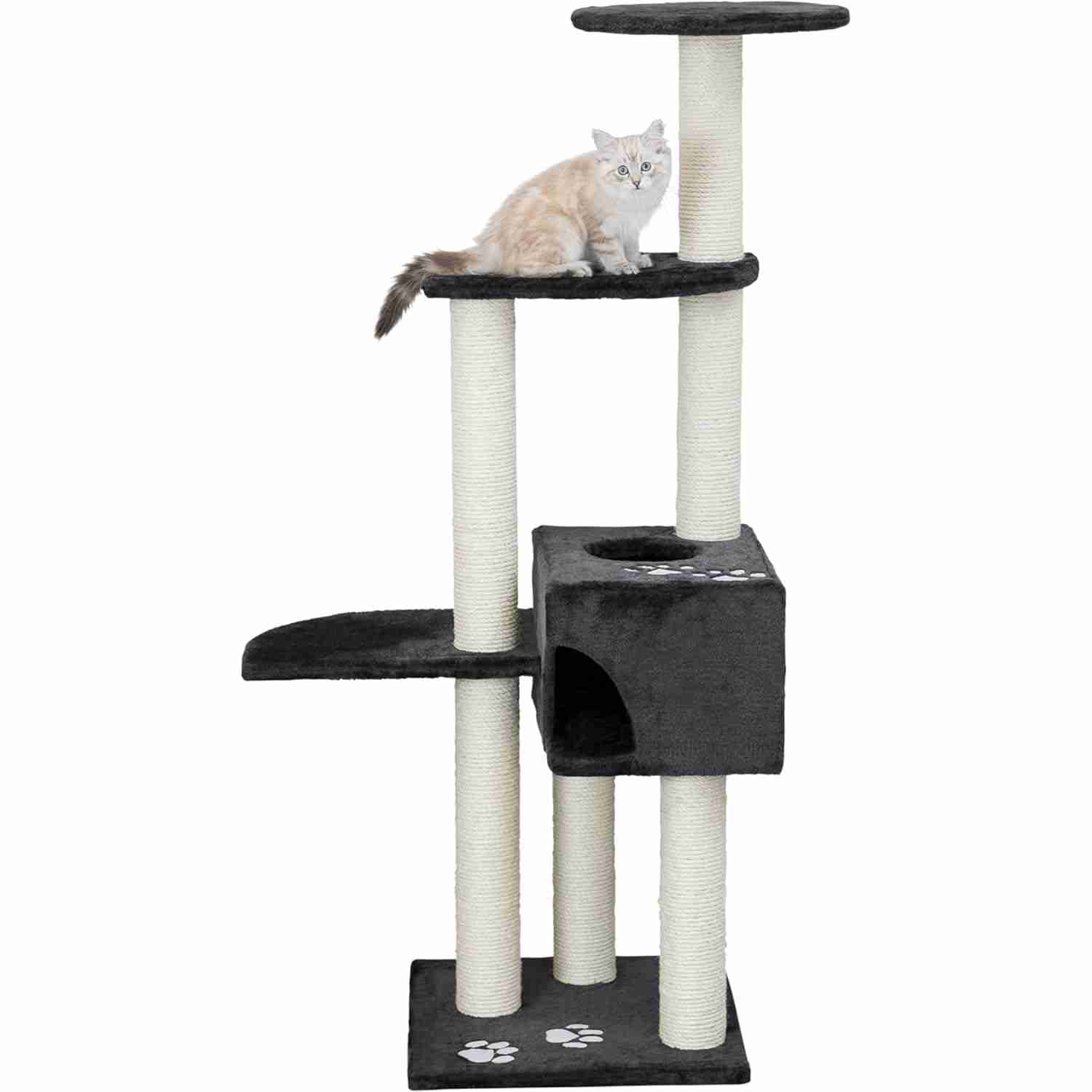 Trixie Alicante Scratching Cat Tree (142 cm, Anthracite)