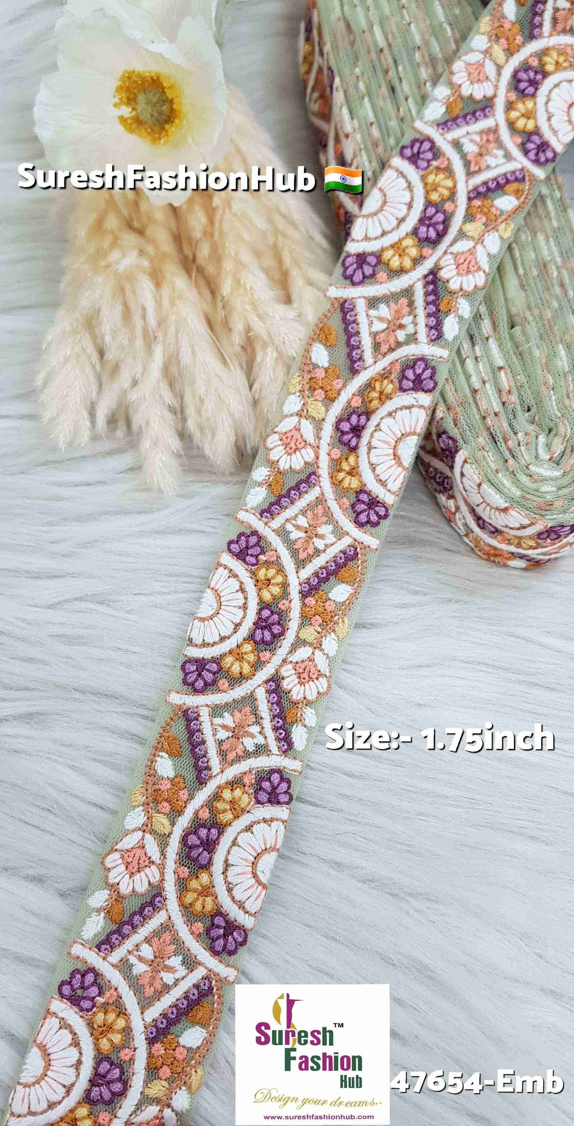  Geometric Pista Thread Lace
