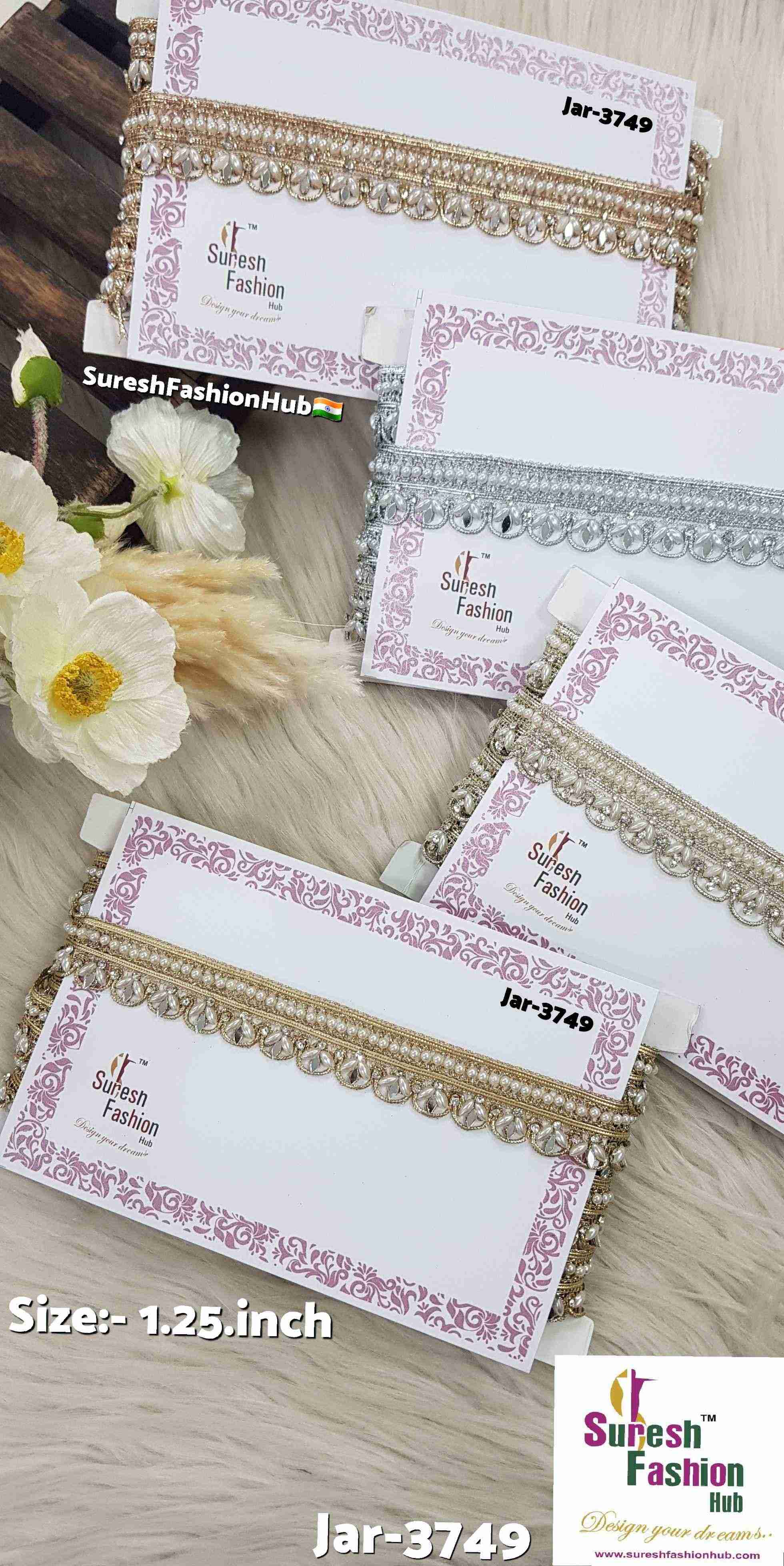 Silver Opulent Jhalar Trim
