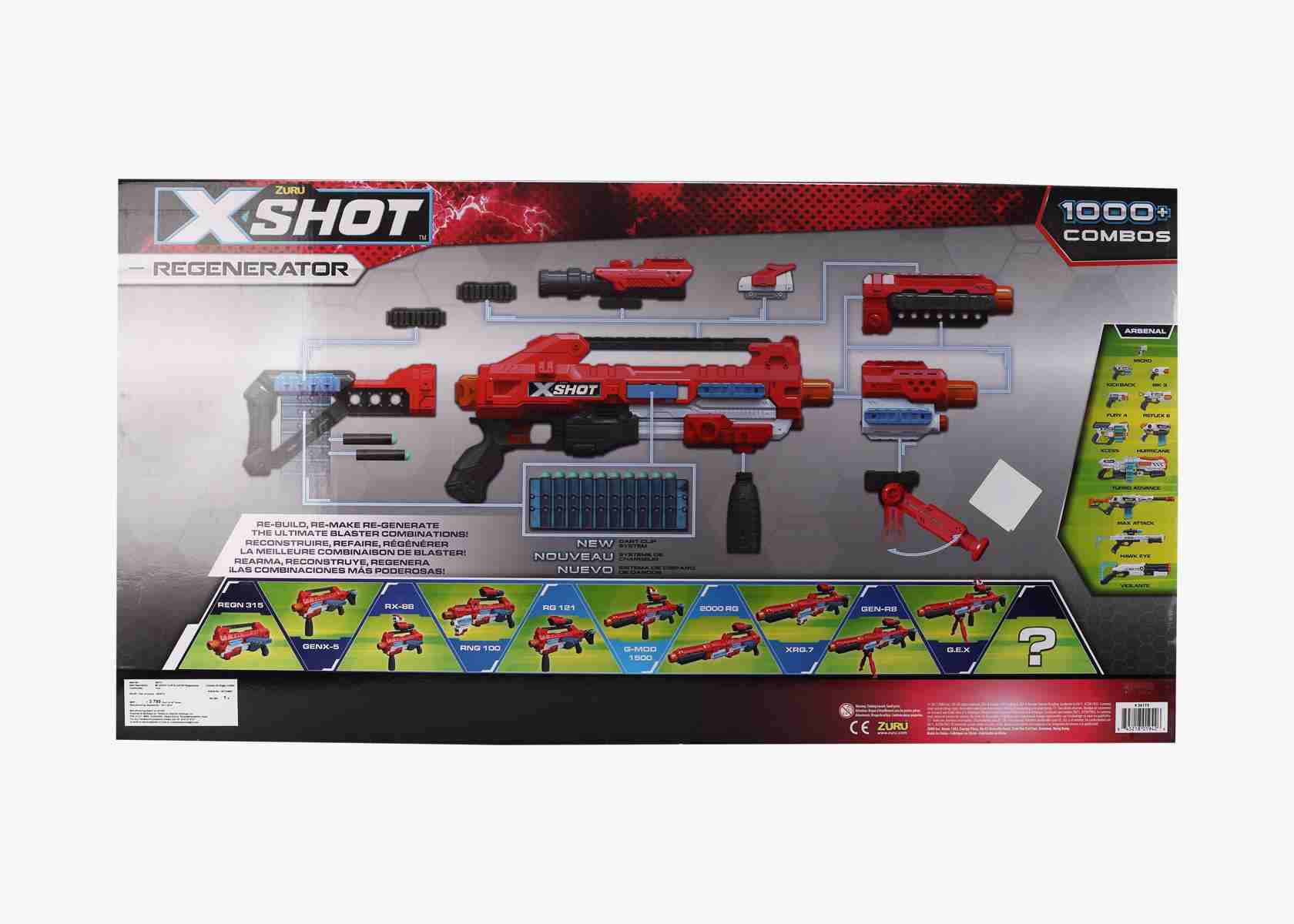 X-Shot Excel Regenerator Blasters for Kids age 8Y+