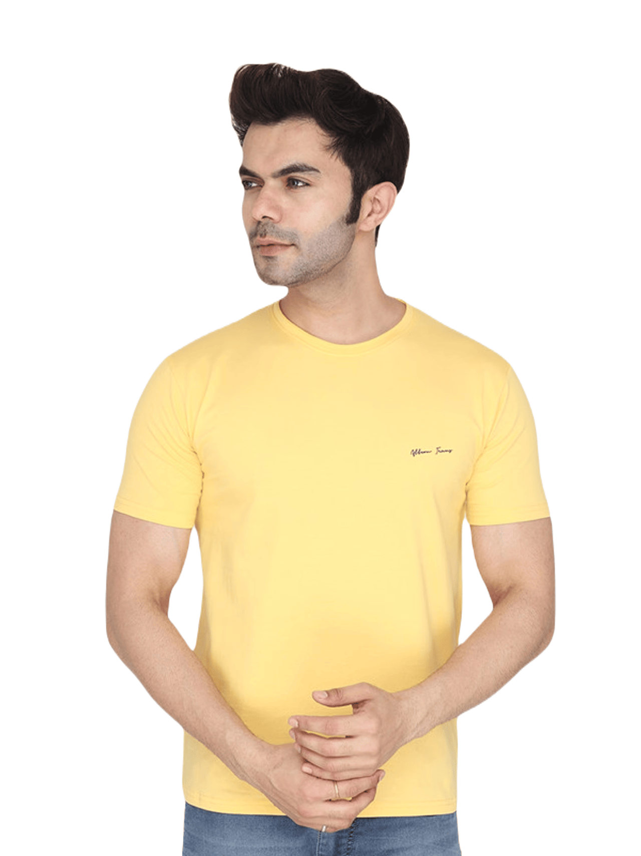 Albion Mens K.Devraj Yellow T-Shirts