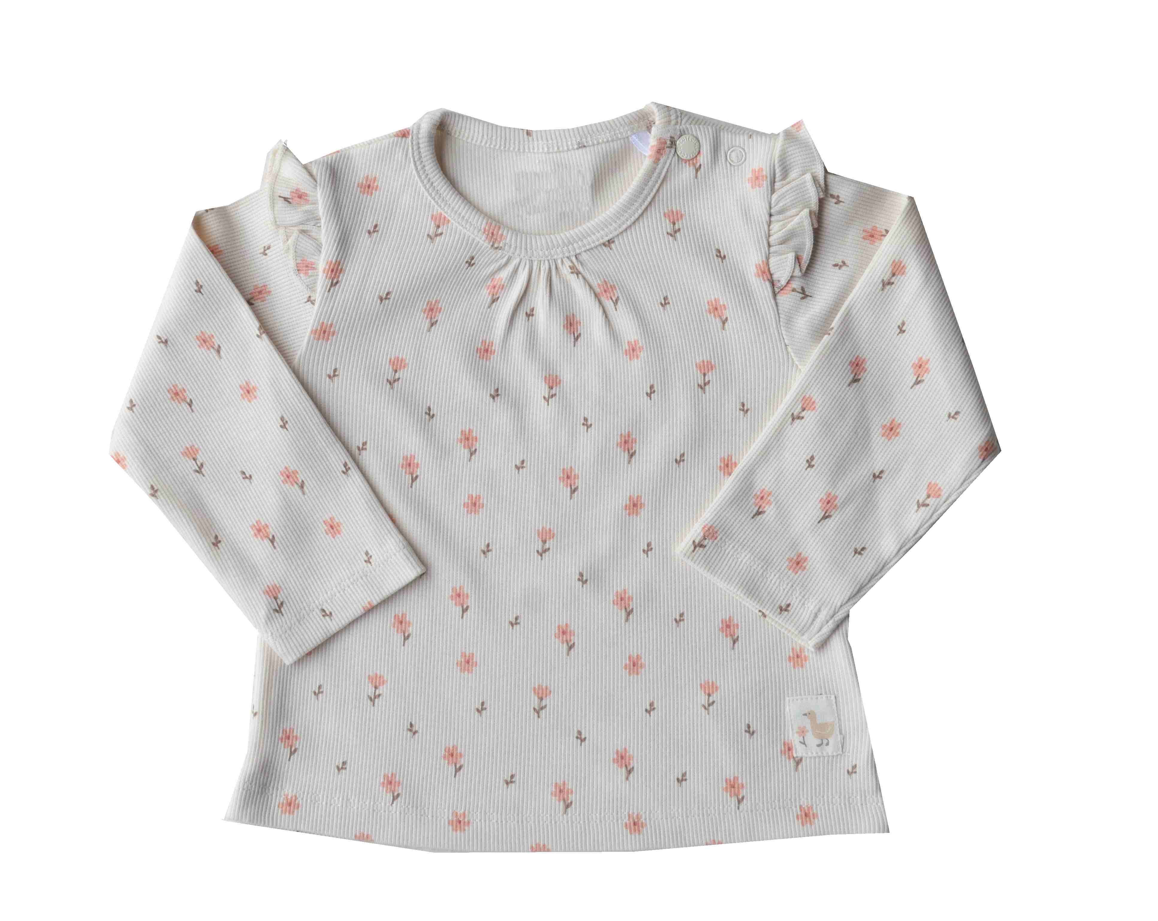 Baby Girls Top with full sleeves;Color-Cream