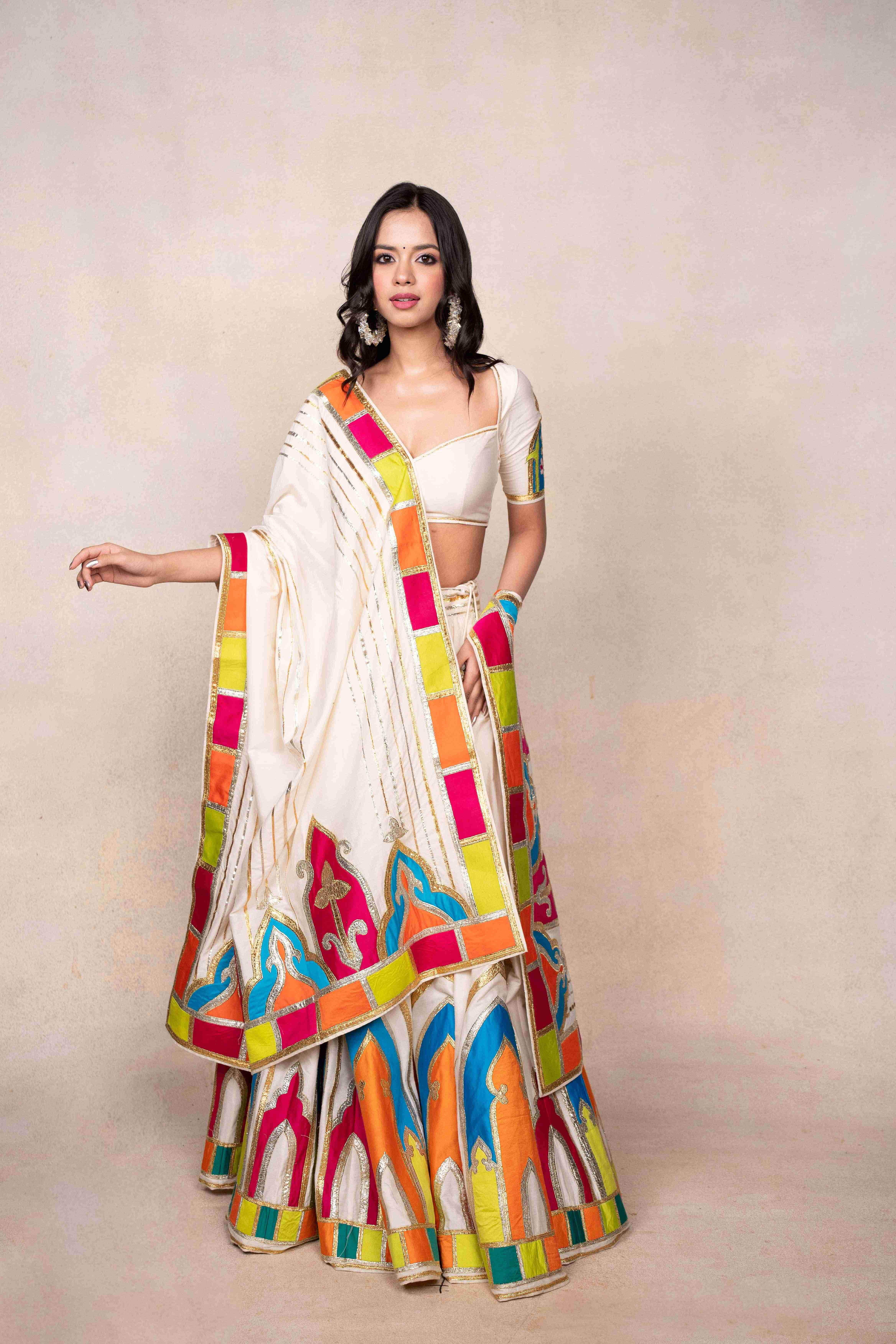 Off-White Gota Architecture Dupatta