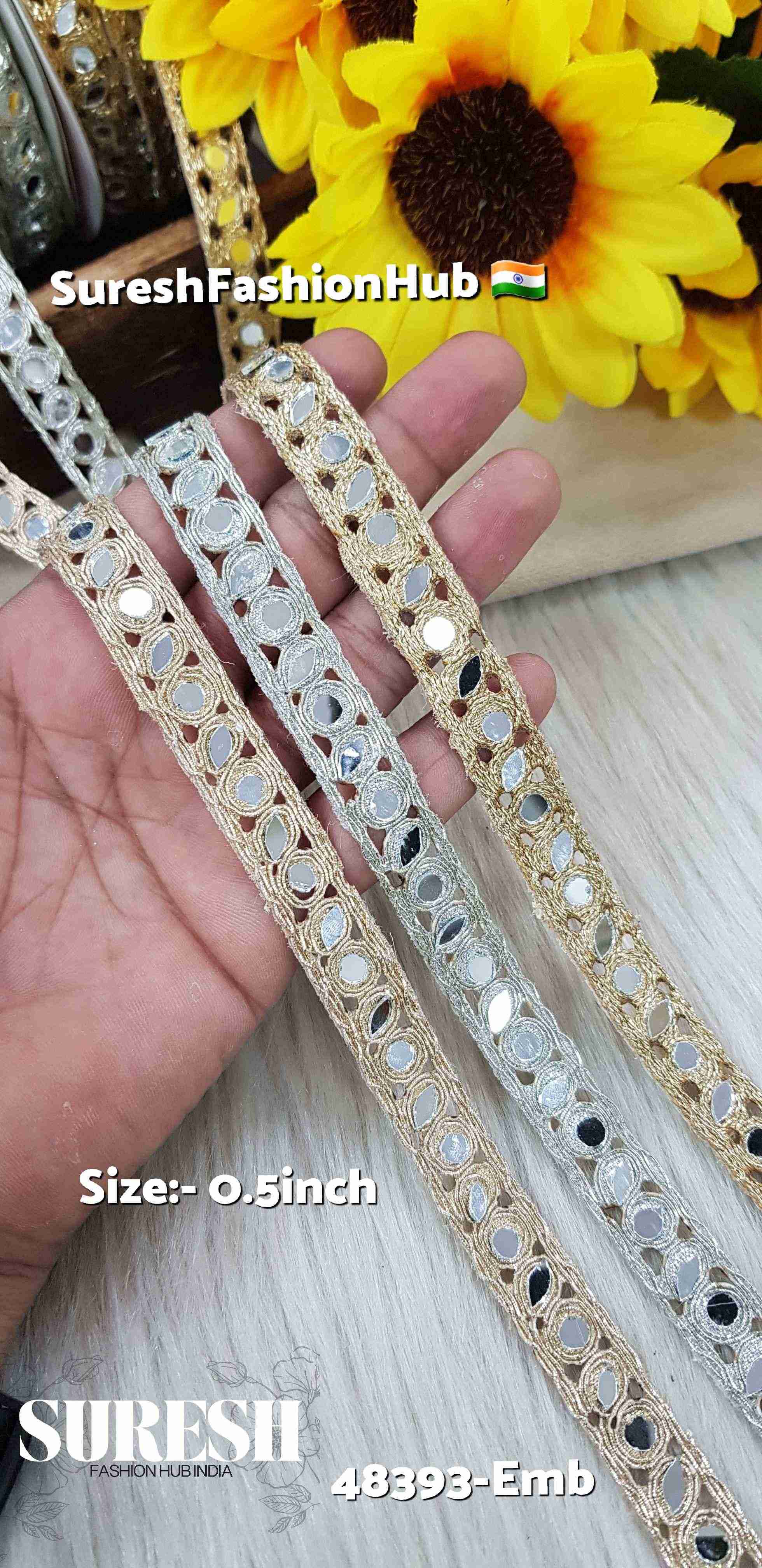 Water Mirror Cutwork Border