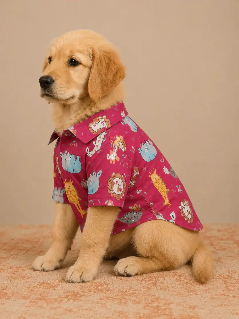 Pawsh Pet Animal Print Summer Shirt Dogs & Cats