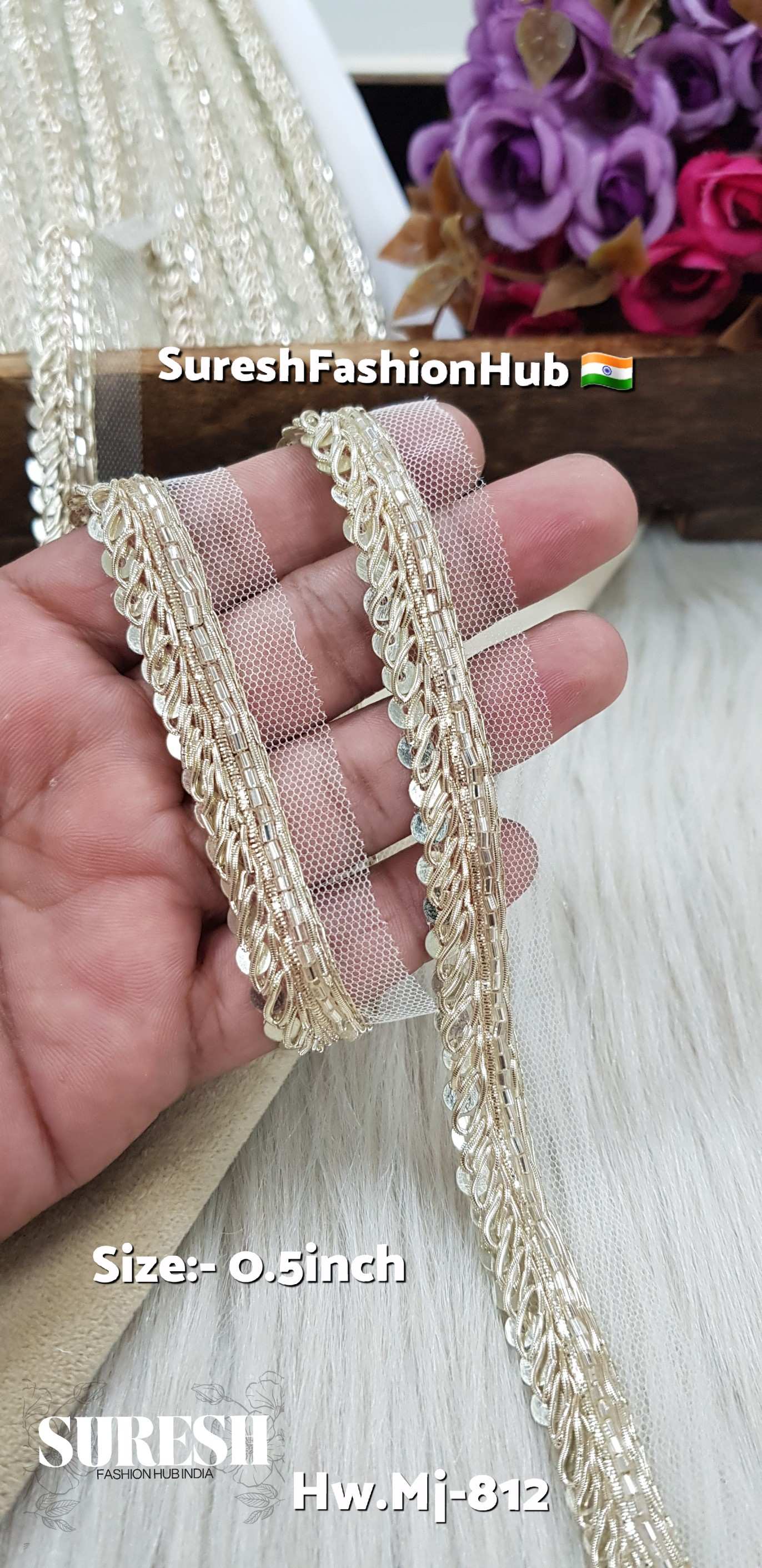 Pearl Sabyasachi-Inspired Handmade Lace
